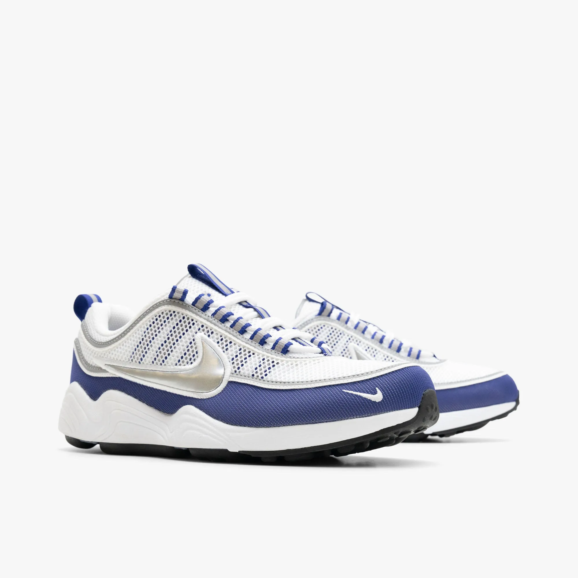 Leisure Ready Grippy Outsole Nike Air Zoom Spiridon SP White / Metallic Silver - Light Concord
