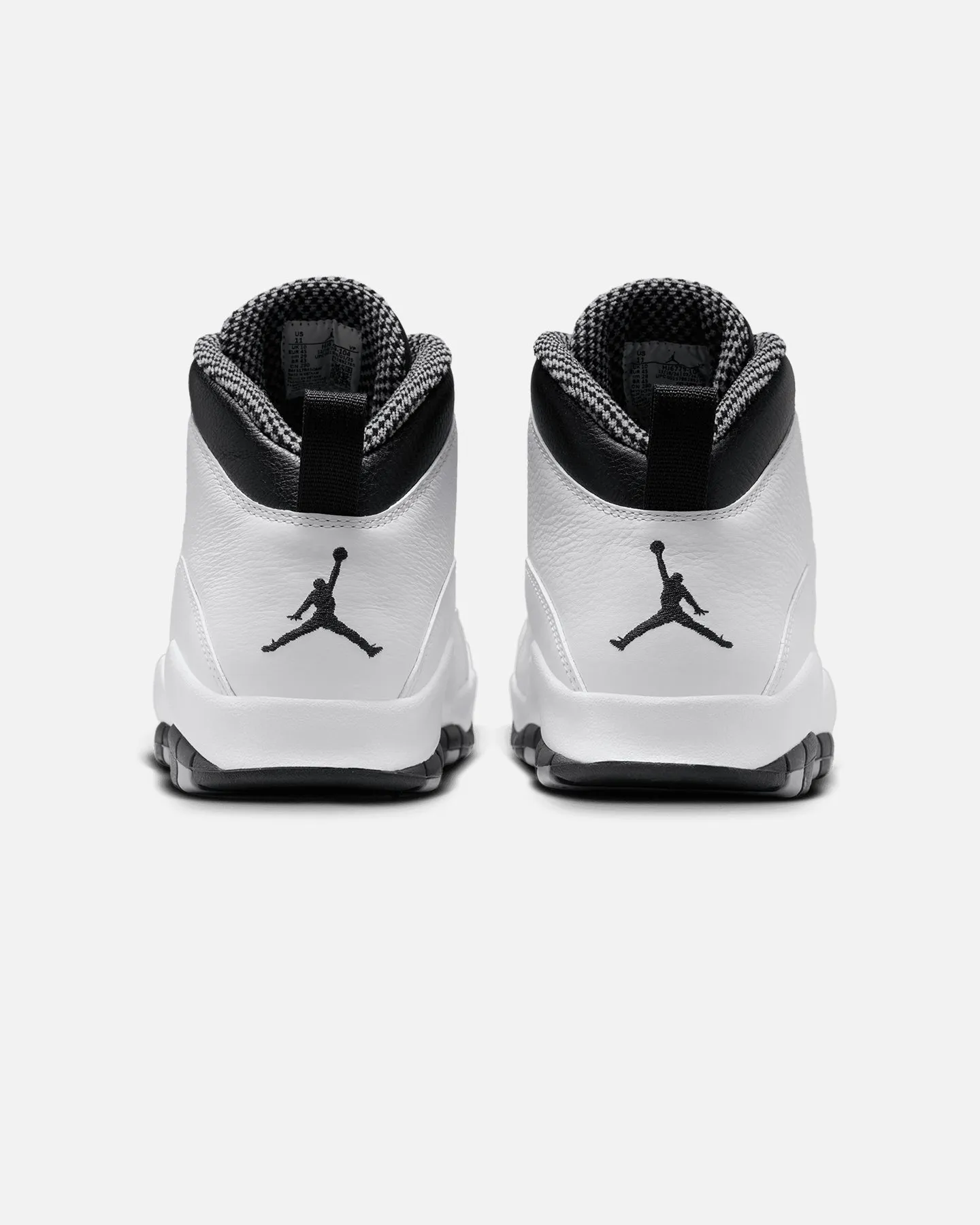 Jordan Air Jordan 10 Retro "Steel" White/Black Slip Resistant Modern Commuters Velvet Rich