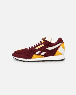 Cushioned Base Busy Professionals Sail Vibe Reebok X MARKET Classic Leather Pump Burgundy/Gold