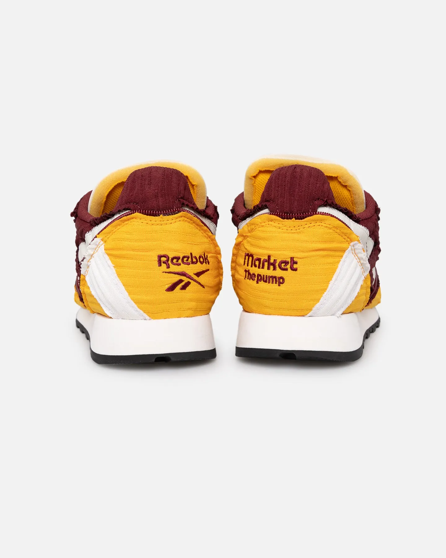 Sky Blue Reebok X MARKET Classic Leather Pump Burgundy/Gold