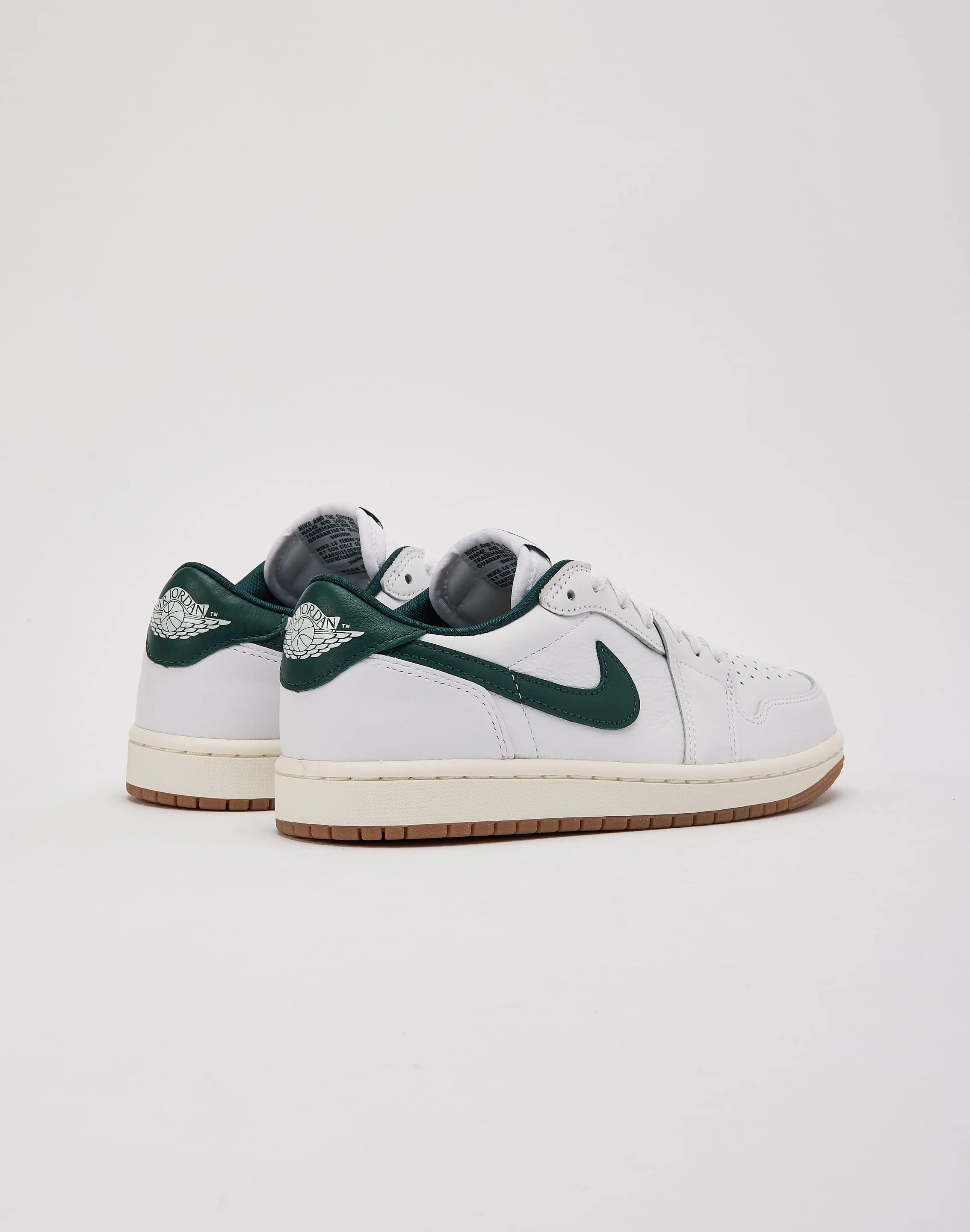 Traction Assist Layer Comfortable Fit System Jordan Air Jordan 1 Retro Low OG 'Oxidized Green'