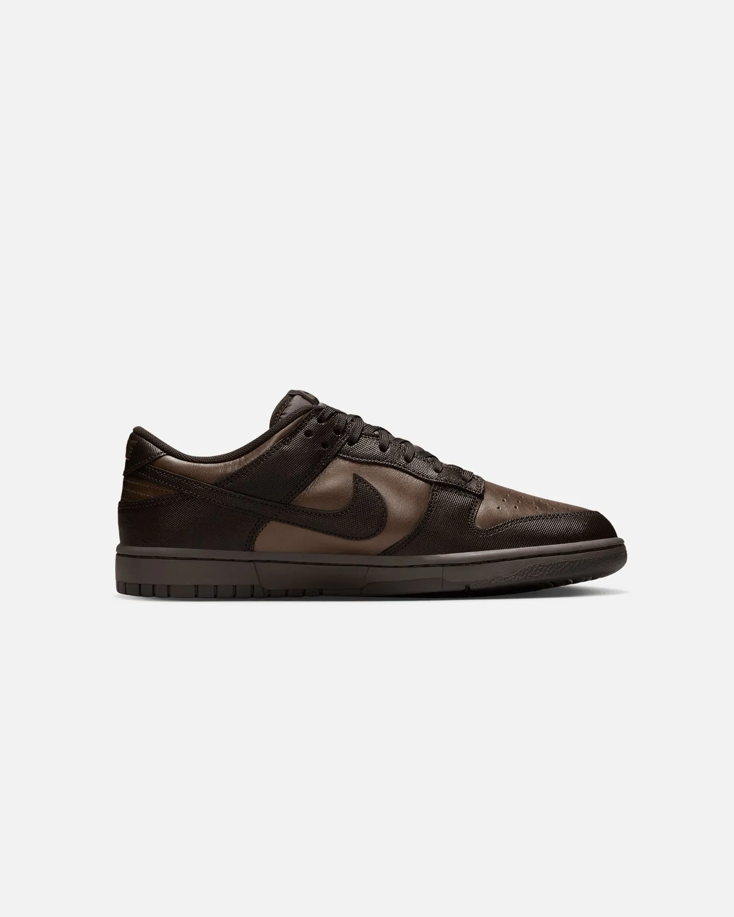Nike Dunk Low Retro Premium Ironstone/Velvet Brown Stretch Material Cross Training Sneakers