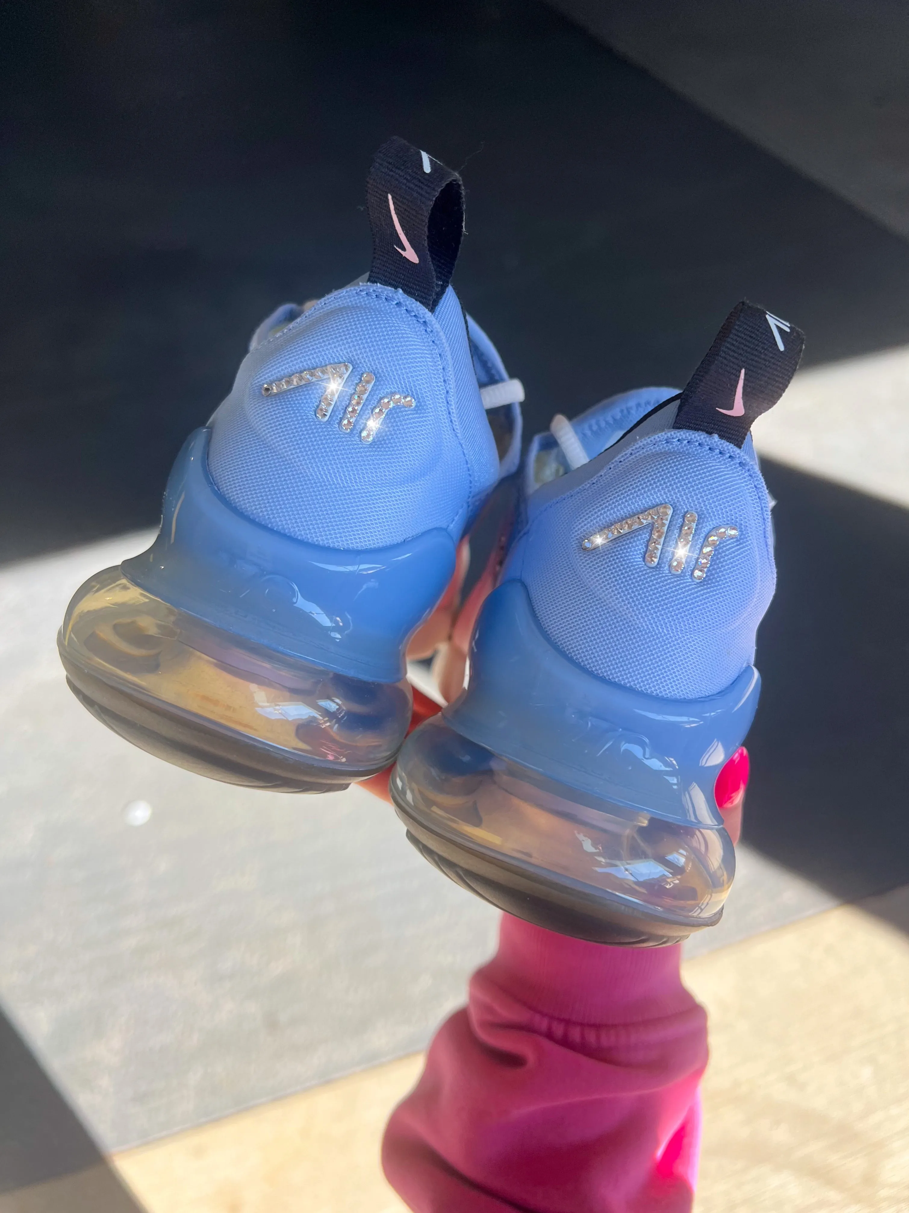 Sun Path Cotton Candy Ombre Swarovski Women's Nike Shoes Air Max 270