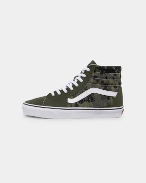 Couple Pair Vans Sk8-Hi Rain Camo Green/Multi