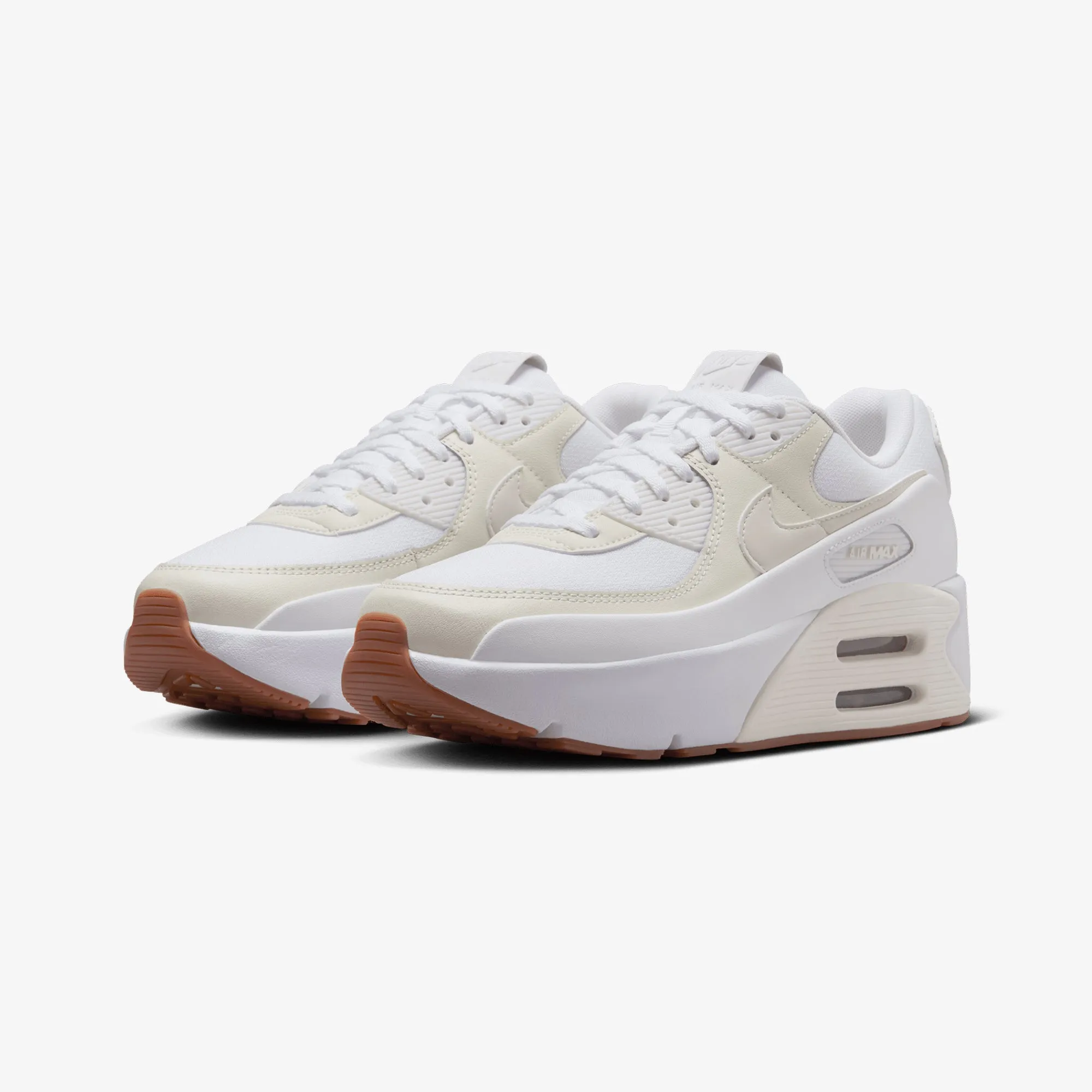 Athletic materials Day Wear Nike | AIR MAX 90 LV8 { WHITE/SAIL-SOFT PEARL-PLATINUM TINT