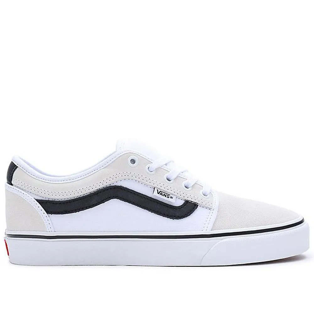 Athletic High Top Vans Chukka Low Side Stripe - White/Black/Gum