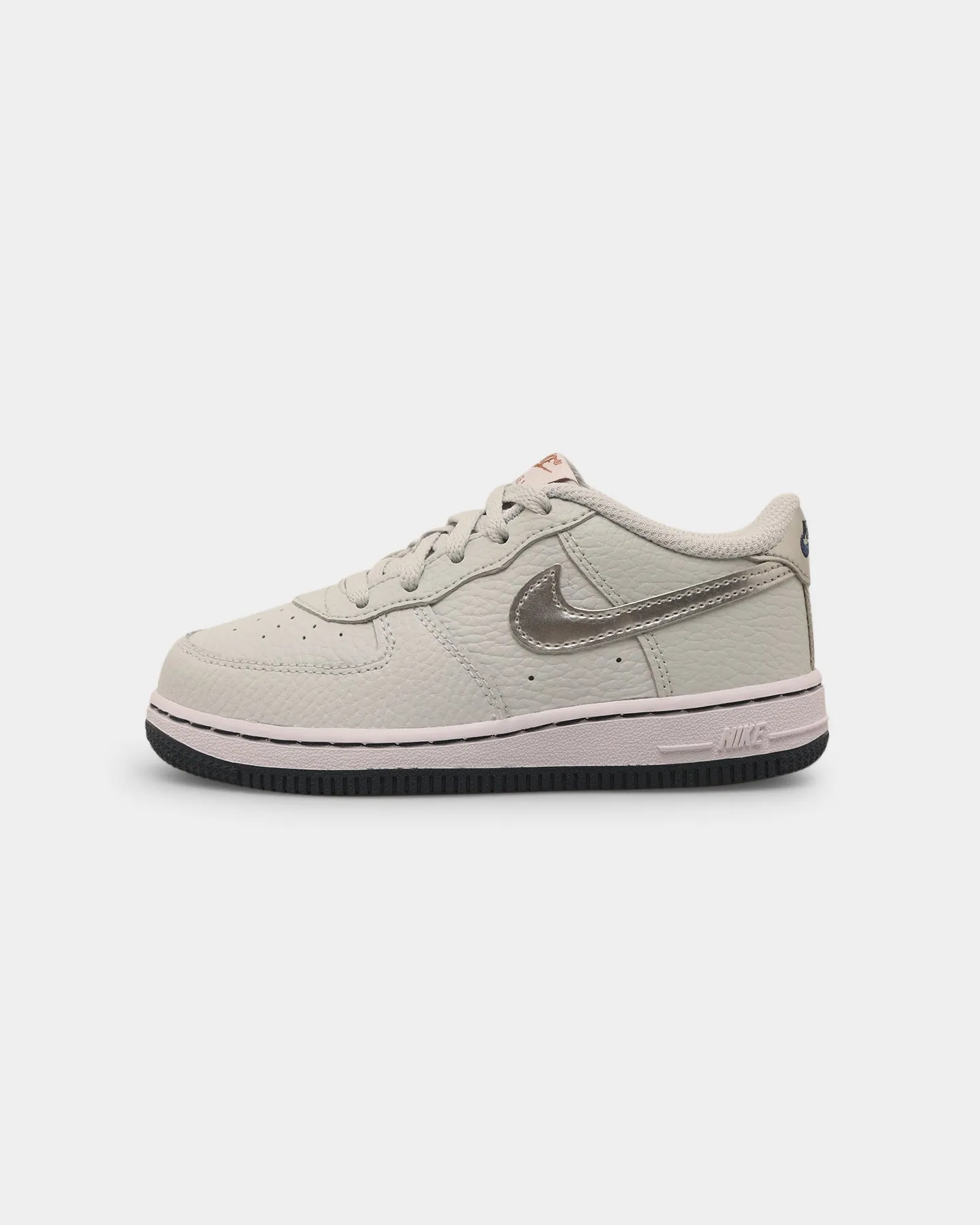 Nike Infants' Nike Force 1 Pure Platinum/Metallic Ocean Walk Bounce Edge