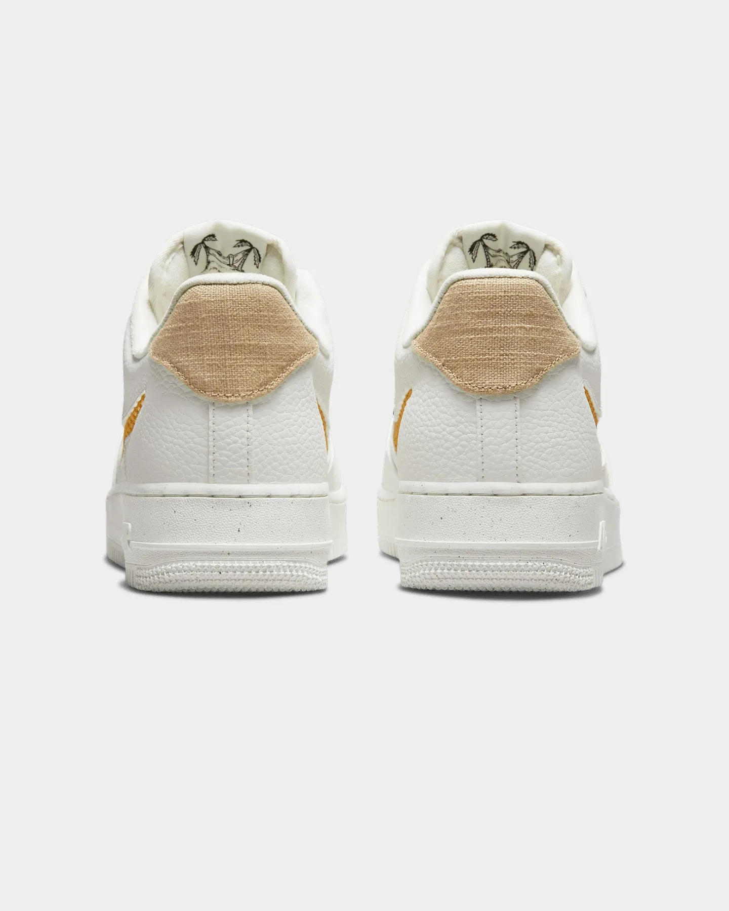 Nike Air Force 1 '07 LV8 Next Nature Sail/Sanded Gold Responsive Cushion Weekend Warriors Couple Pair