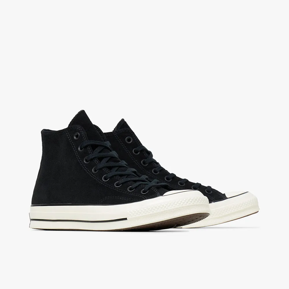 Comfortable Breathability Converse Chuck 70 Hi Suede Black / Egret - Ancestral Blue