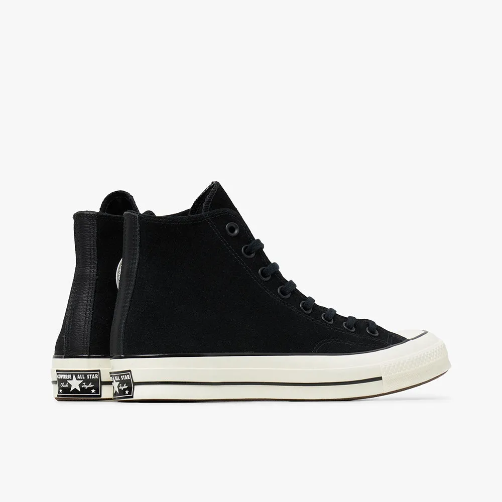 Converse Chuck 70 Hi Suede Black / Egret - Ancestral Blue Good Grip
