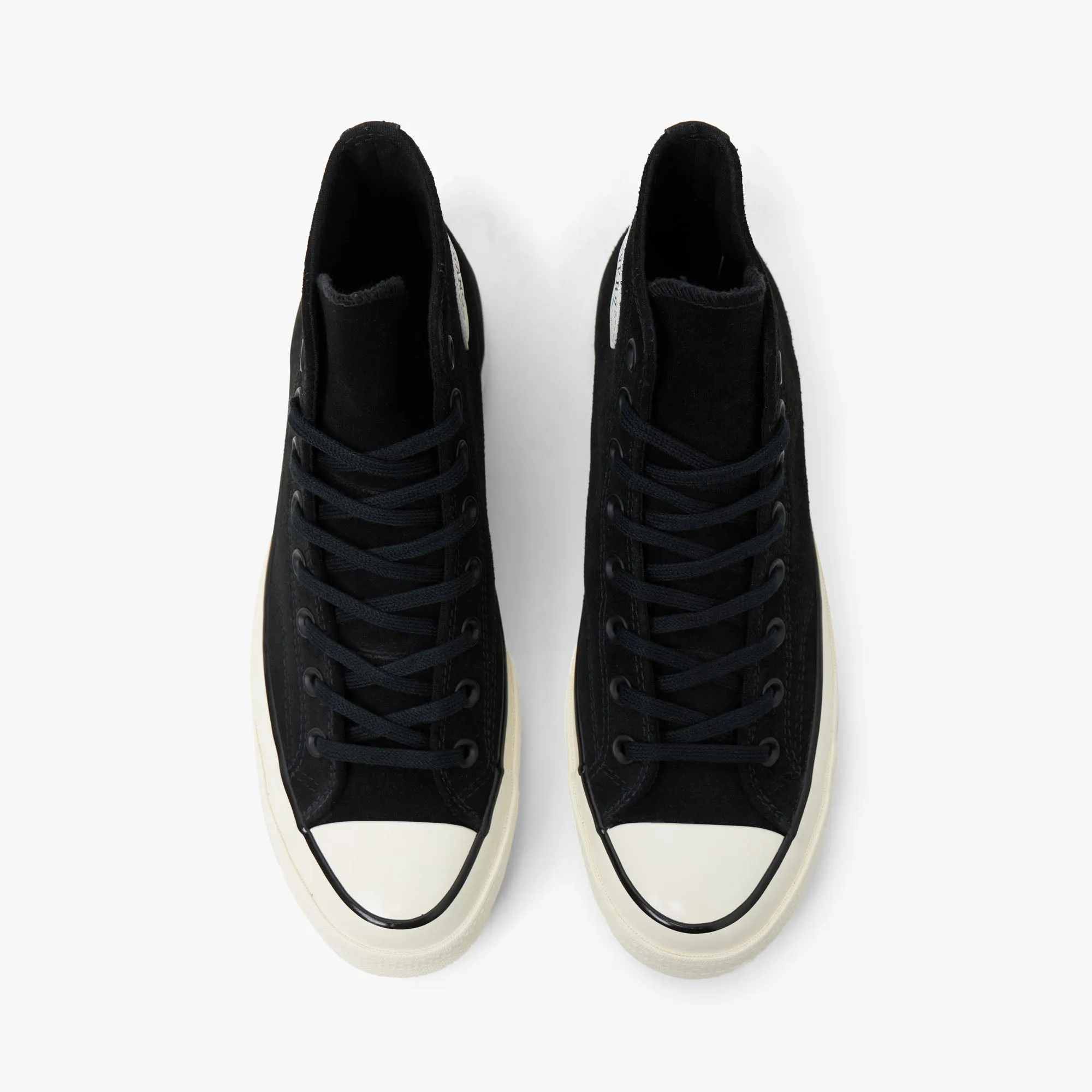 Sleek Wear Ride Performance Converse Chuck 70 Hi Suede Black / Egret - Ancestral Blue