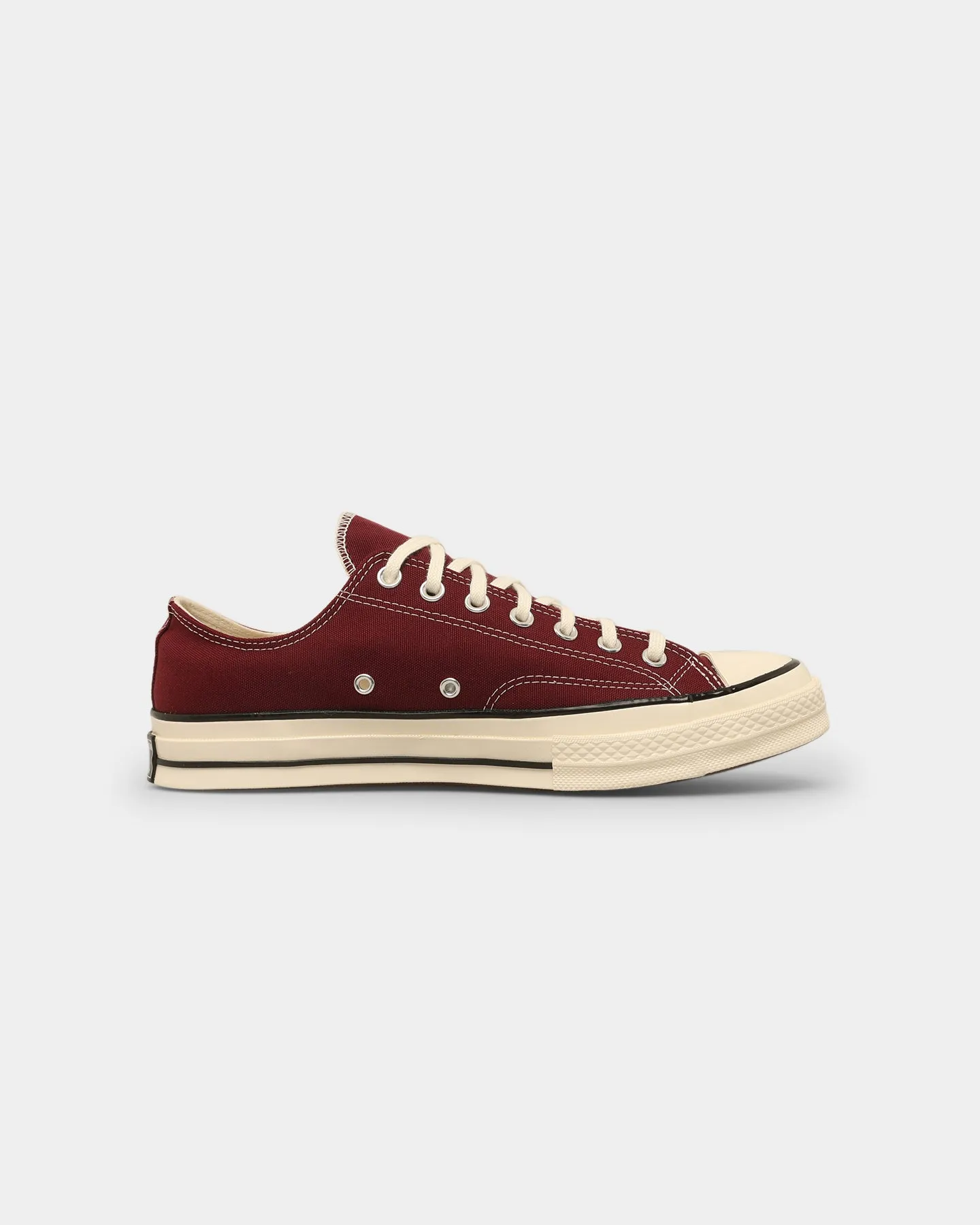 Waterproof Travel Light Converse Chuck 70 Low Vintage Canvas Dark Beetroot/Egret/Black
