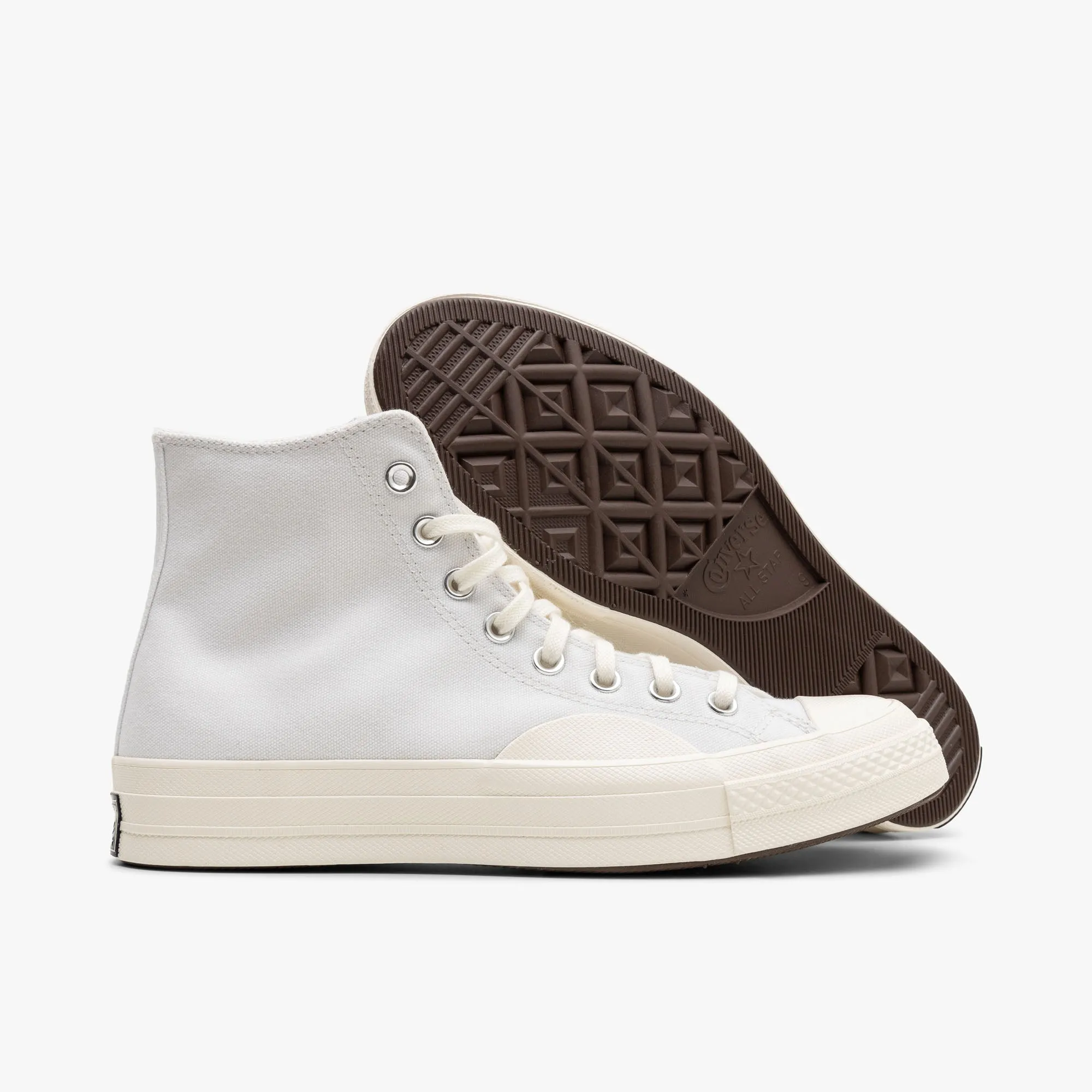 Converse Chuck 70 Textured Hi / White / Vintage White - Egret Street Life Ready Low Profile