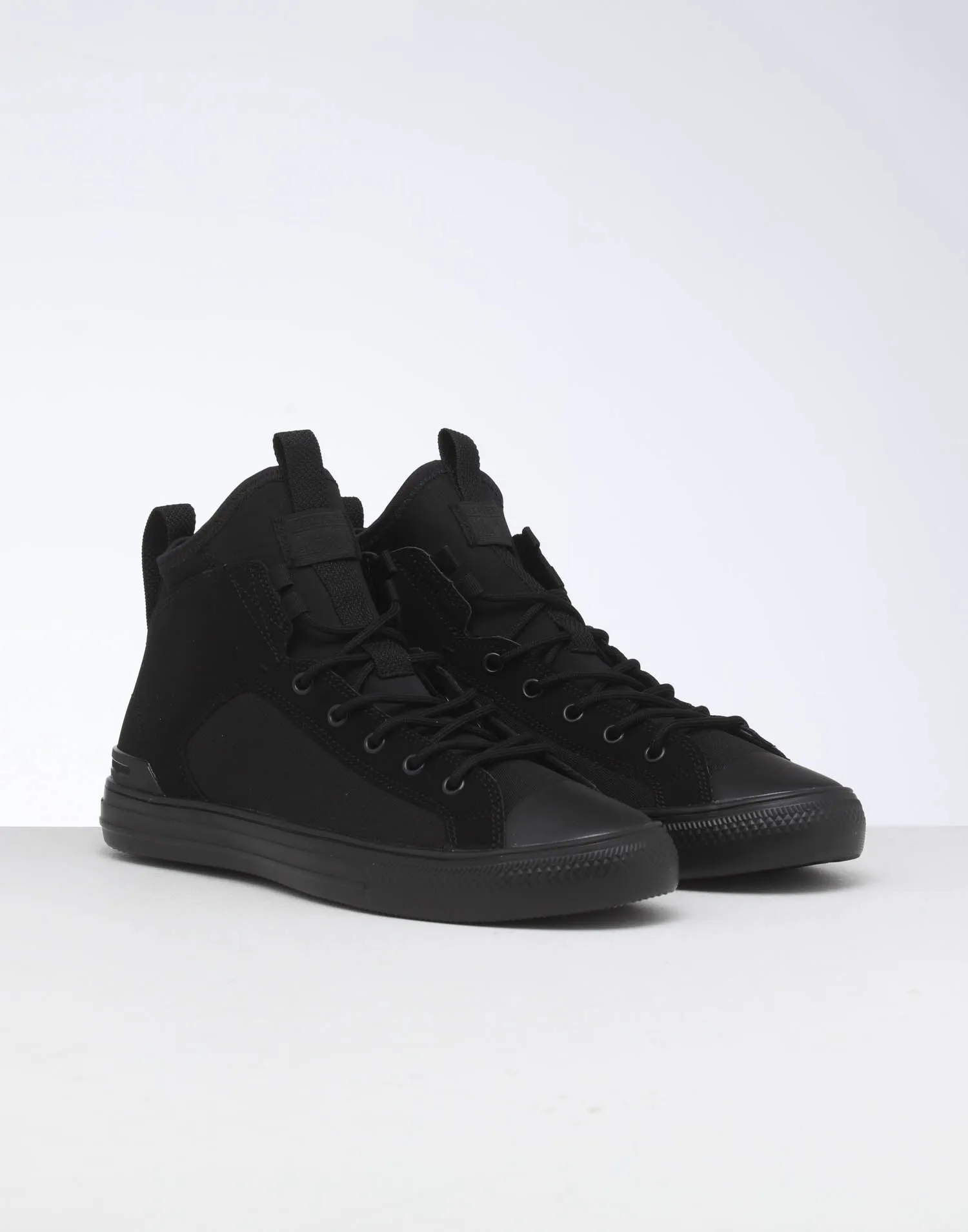 Sweat Resistant Urban Stroll Shockproof Converse Chuck Taylor Ultra Mid Black/Black