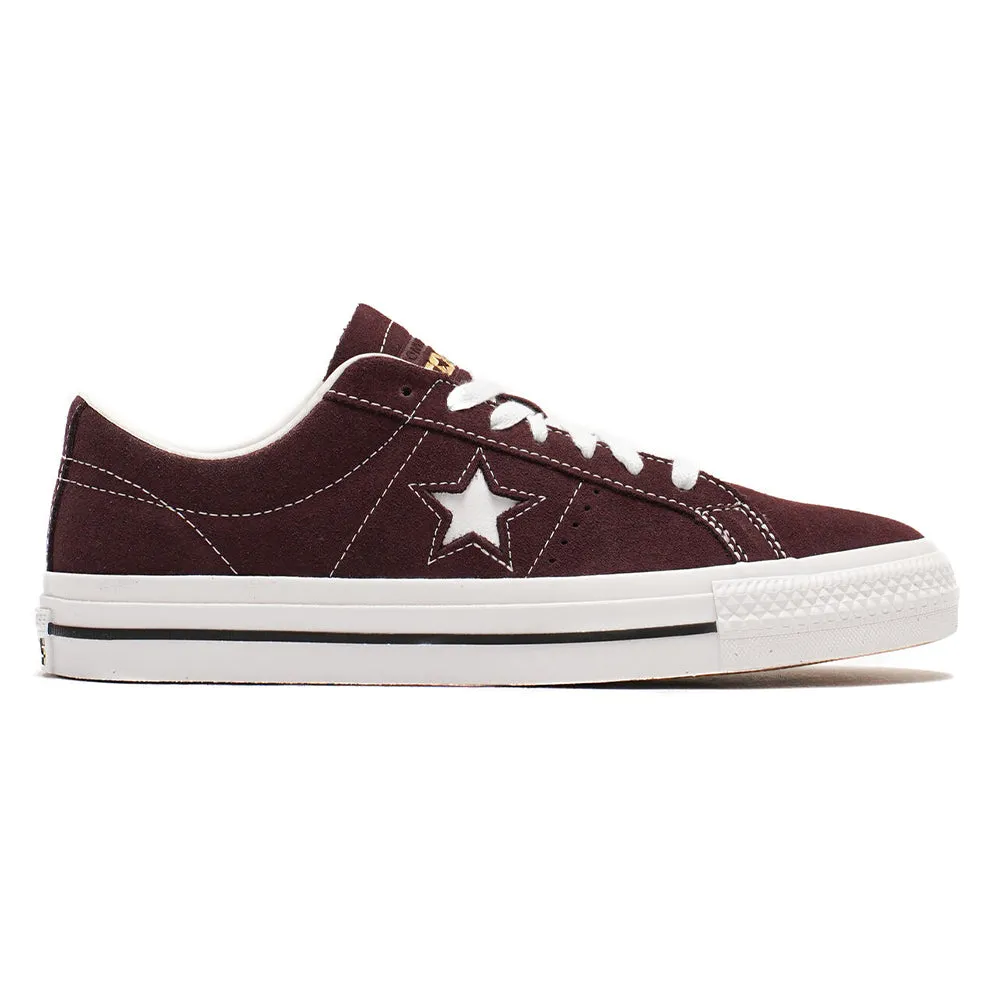Quick Action Ride Flexible Walk Converse CONS - One Star Pro Ox Suede (Bloodstone/White)