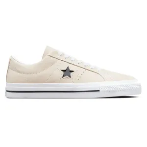 Converse Cons - One Star Pro Suede (Egret/White/Black) Comfortable Heel Rugged Style