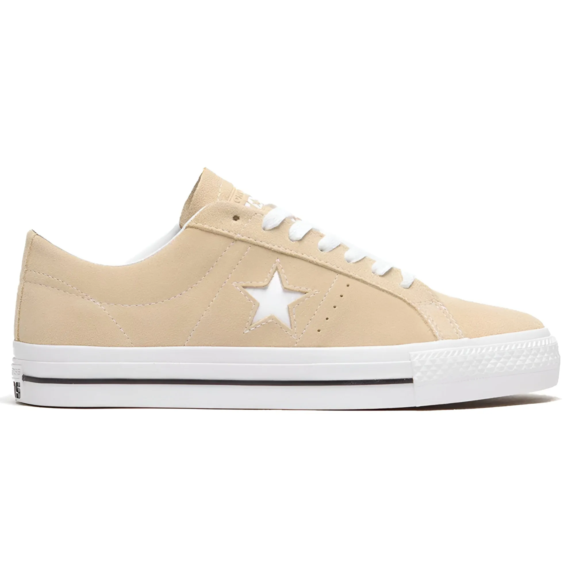 Traction pattern Skater Friendly Converse CONS - One Star Pro Suede (Oat Milk/White)
