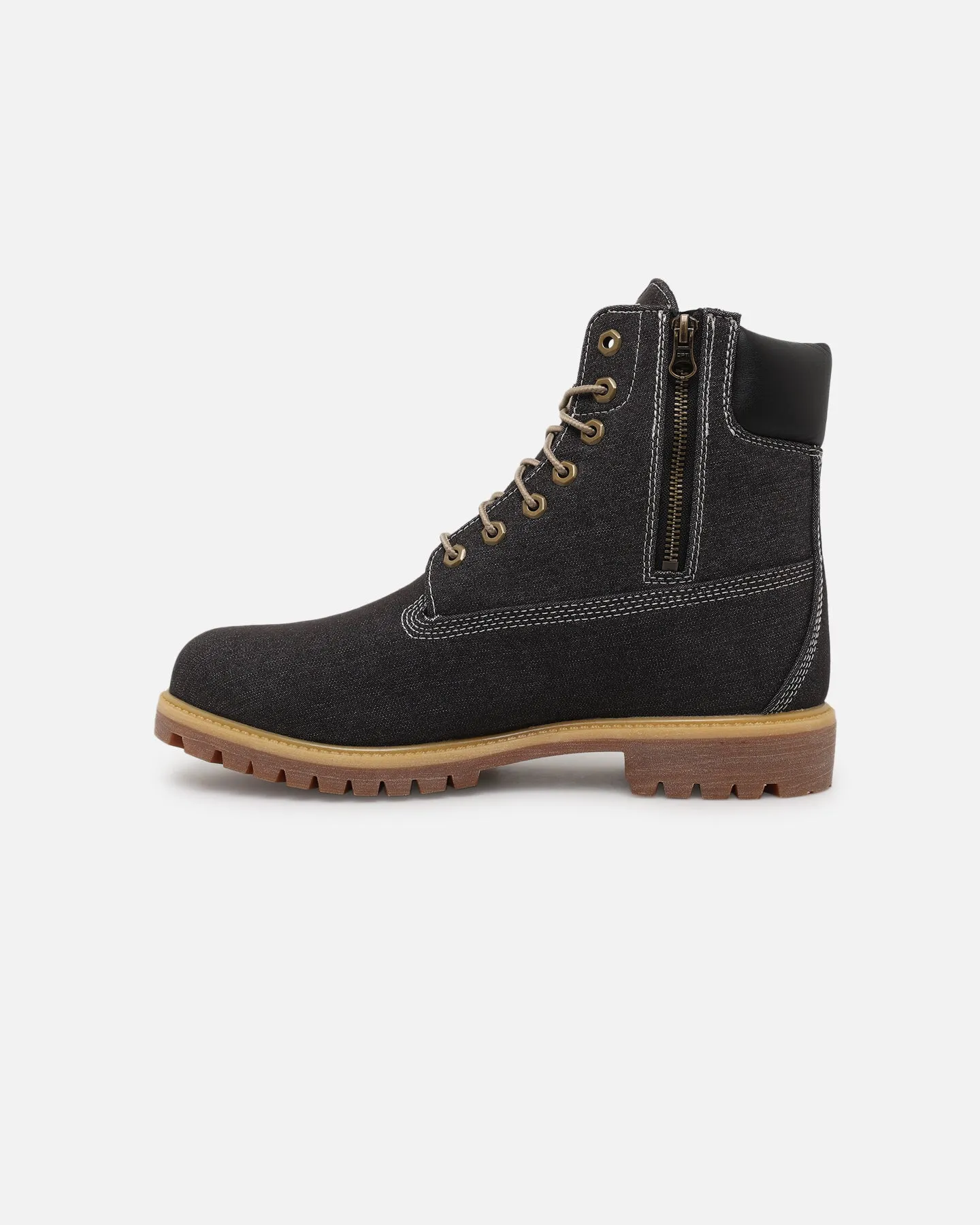 Timberland X Culture Kings 6" Black Denim Premium Boot Black Denim Stretch Fabric Active People