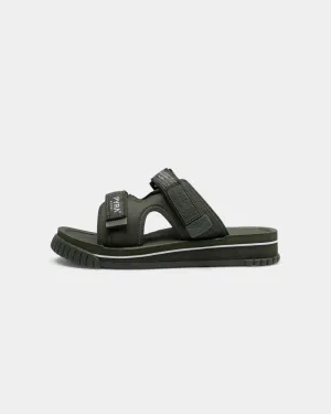 PYRA Men's PYRA? x Shaka Chill Out Sandal Olive Green Casual