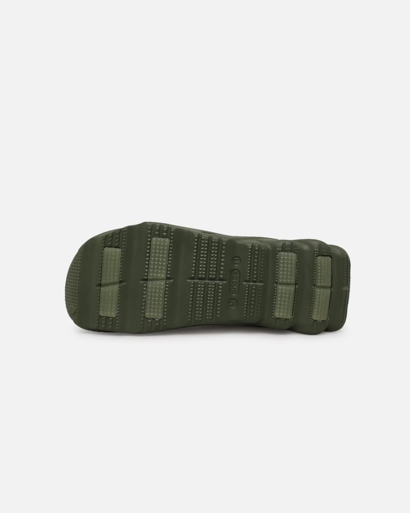 Crocs Echo Storm Army Green Smooth Soles Comfortable