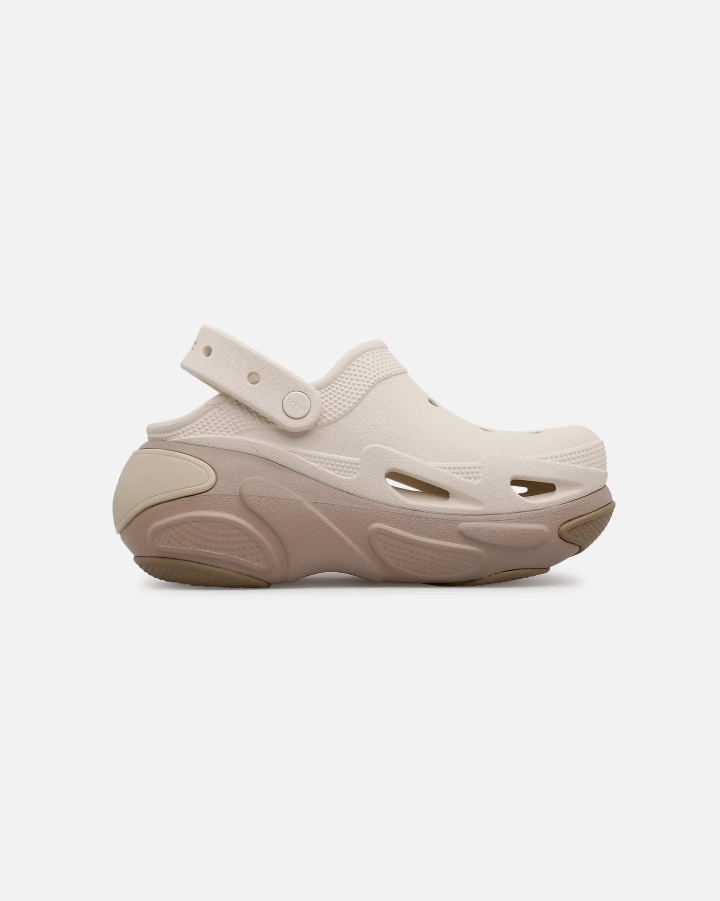 Comfort Cushion Rock Path Crocs Bubble Crush Clog Taupe