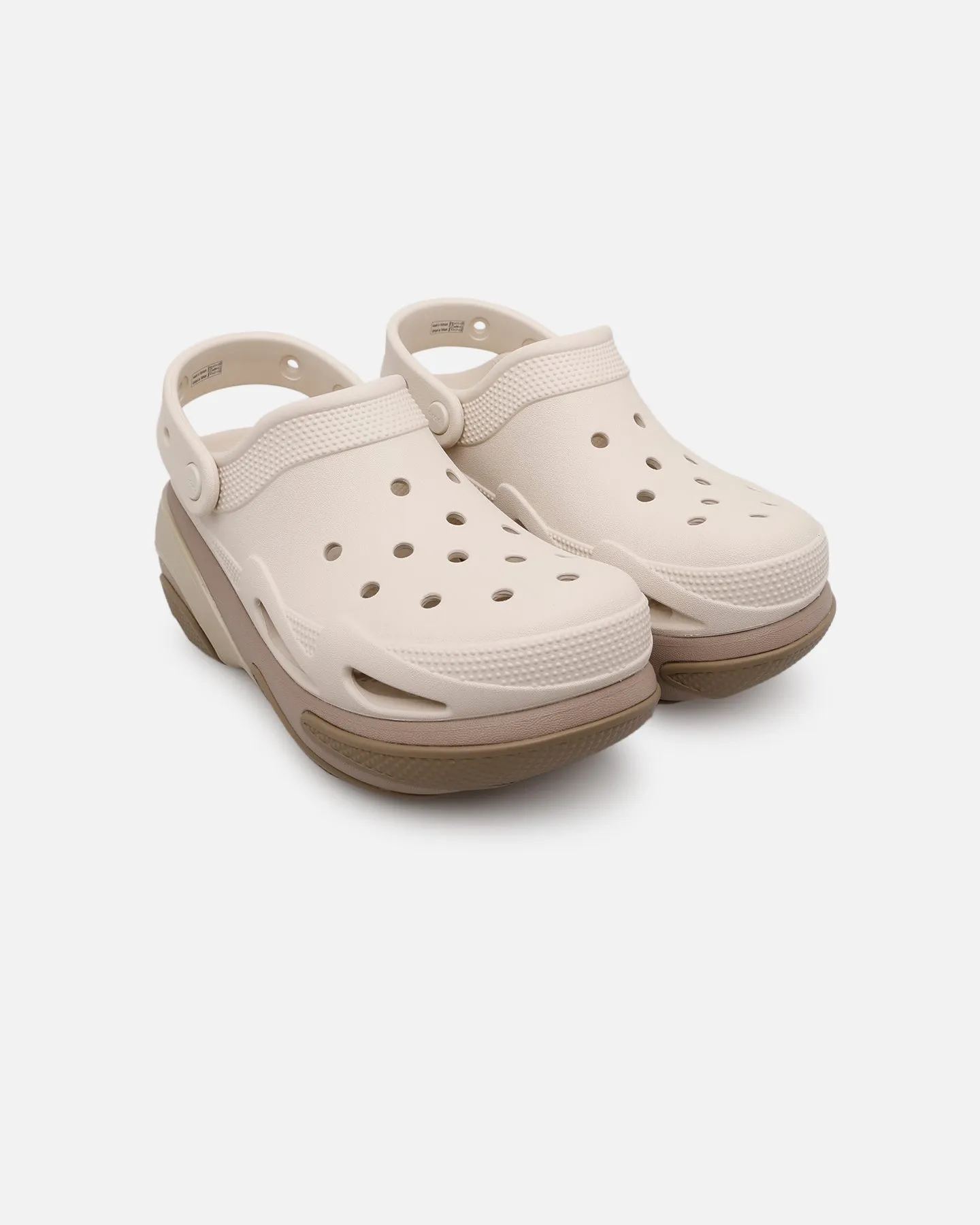 Crocs Bubble Crush Clog Taupe Young Mood Fashion Edge