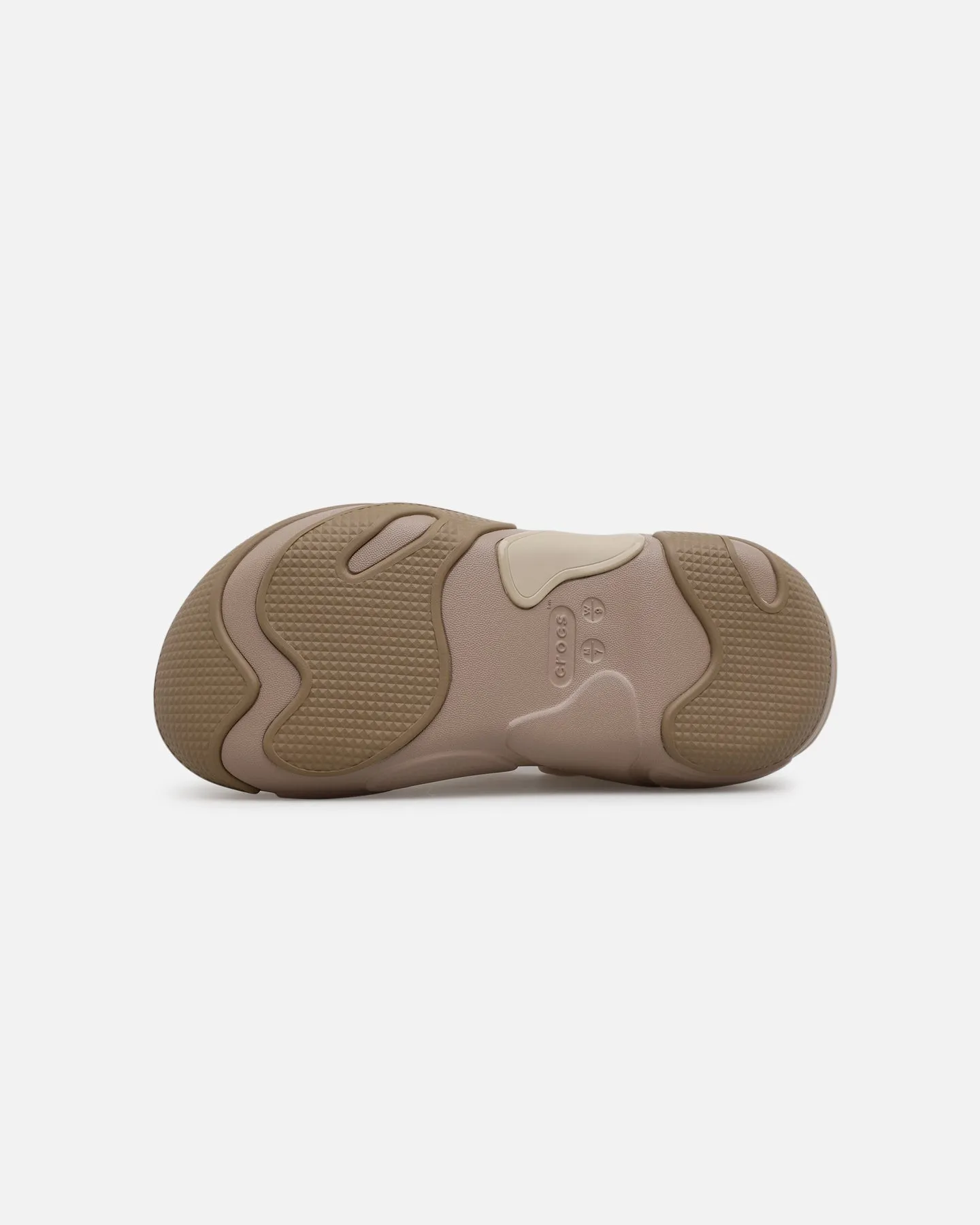 Short Trip Shine Tone Crocs Bubble Crush Clog Taupe