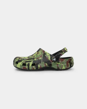Crocs Classic Clog Spray Camo Black Dance Fit Morning Walk