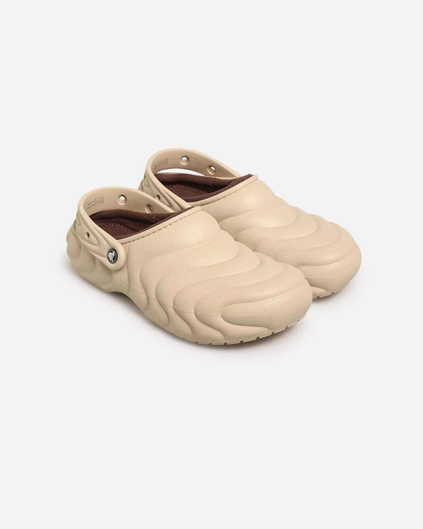 Crocs Classic Lined Overpuff Clog Moth Quick Drying Weekend Errands Icon Edge