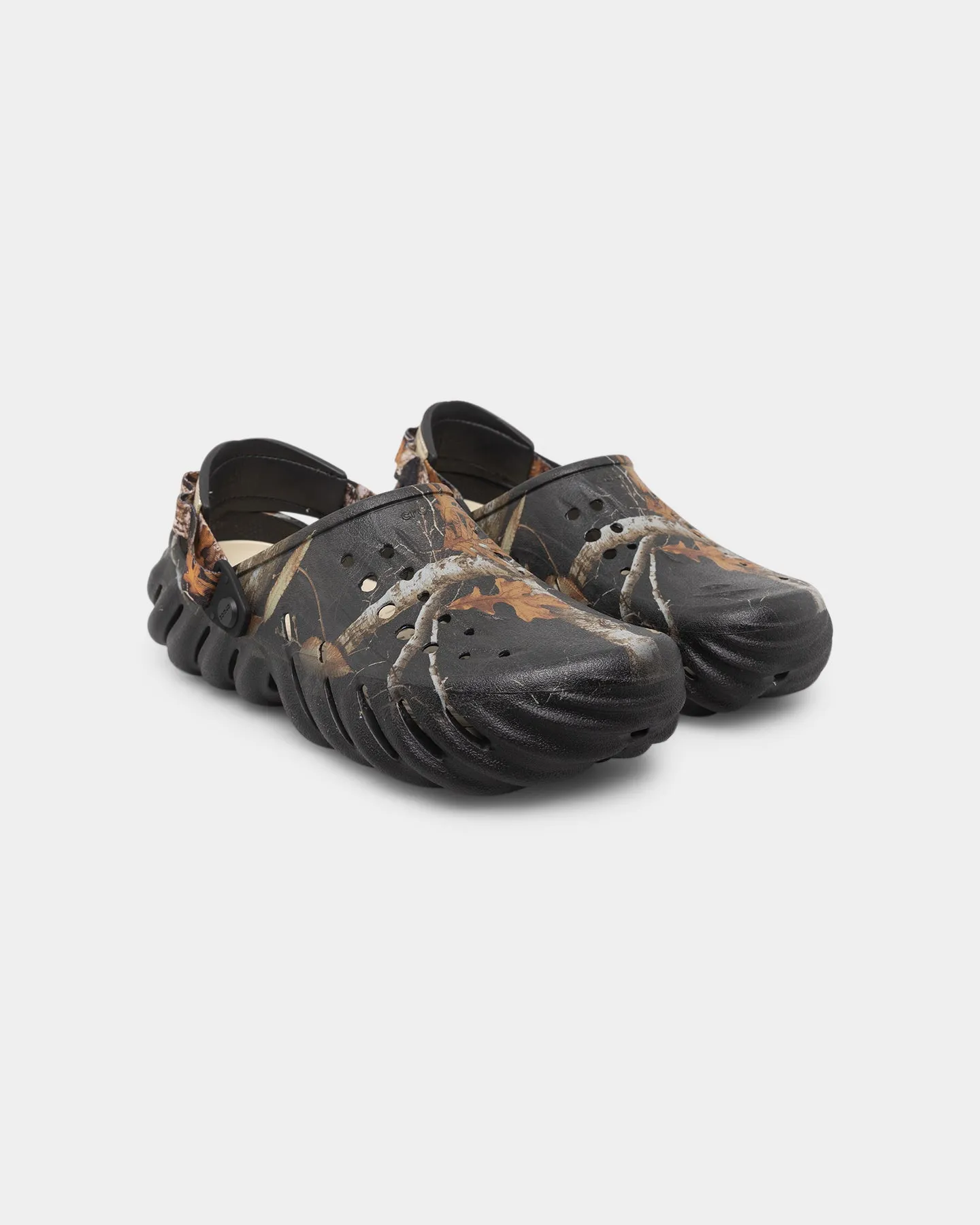 Foam Lining Trail Running Retro Mood Crocs Realtree Edge Echo Clog Black