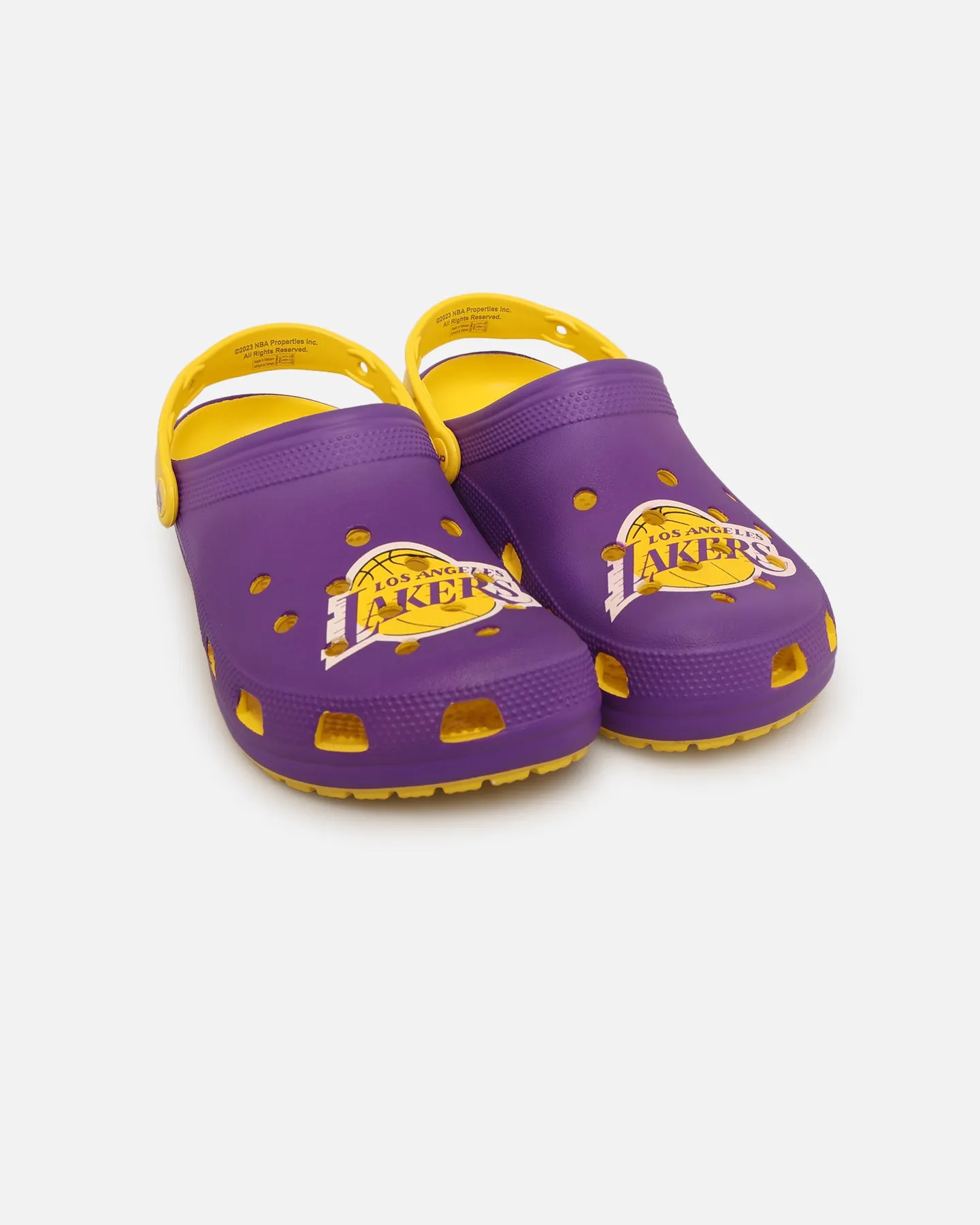 Resort Mood All Day Weekend Warriors Crocs X NBA Los Angeles Lakers Classic Clog OTC