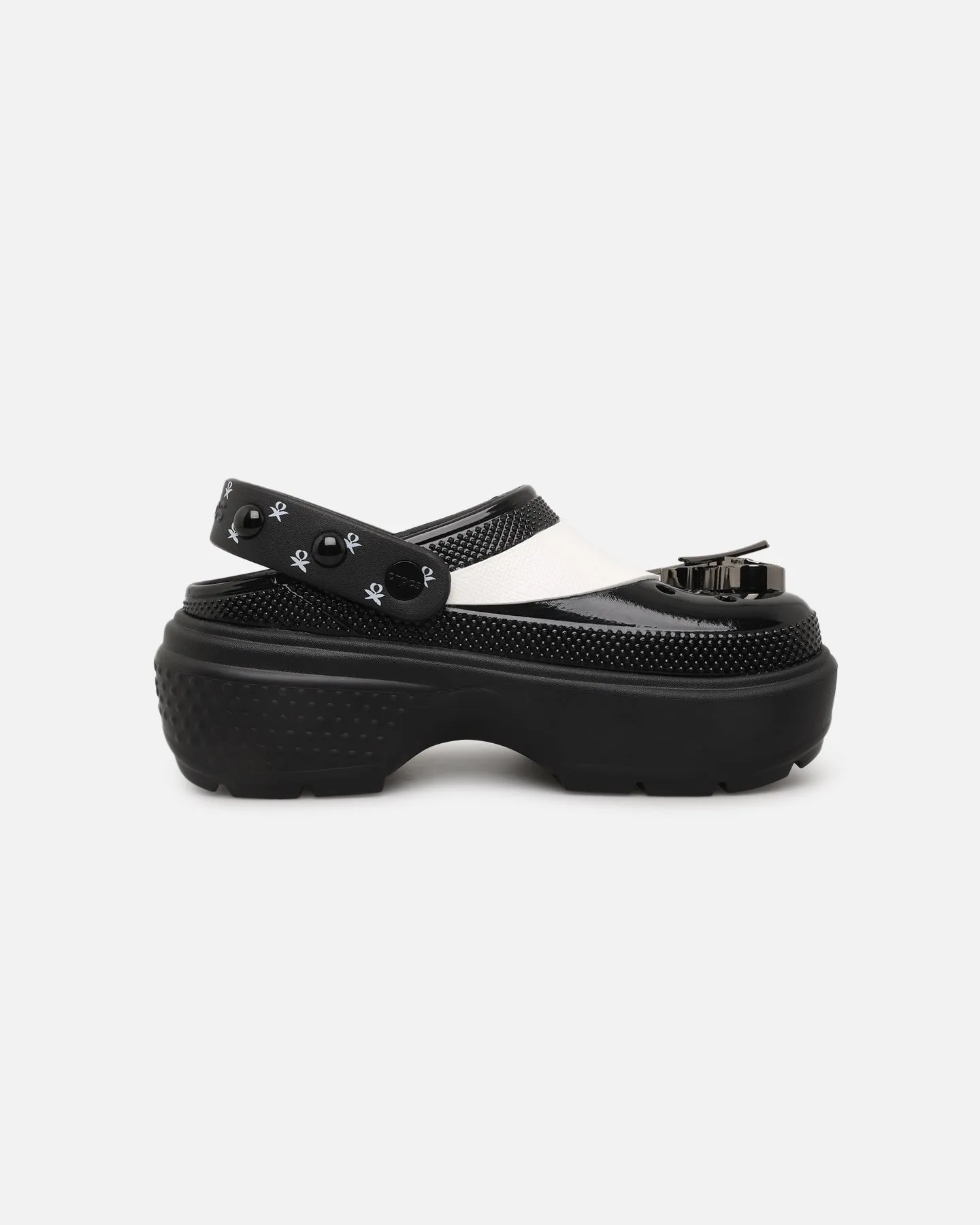 Crocs X Wednesday Addams Stomp Clog Black Slip Resistant All Weather