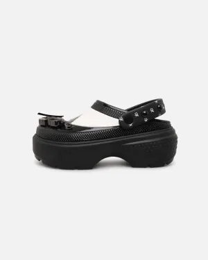Crocs X Wednesday Addams Stomp Clog Black Comfort Fit Lightweight Form Road Trip
