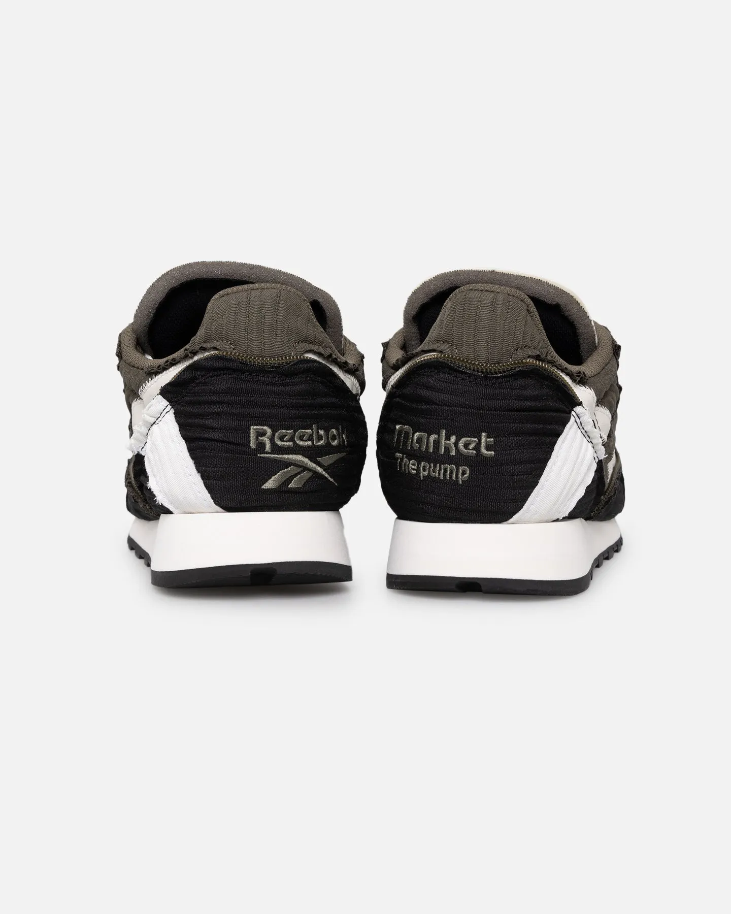 Reebok X MARKET Classic Leather Pump Army Green/Core Black Velvet Soft