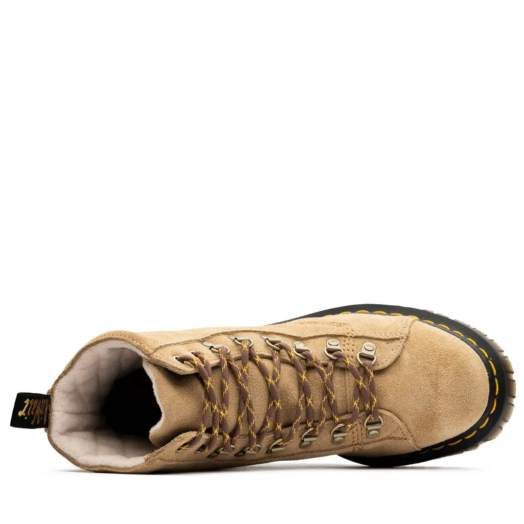 Resistant to wear Waterproof Outdoor Trek Dr. Martens Barton Suede Boots - Sand