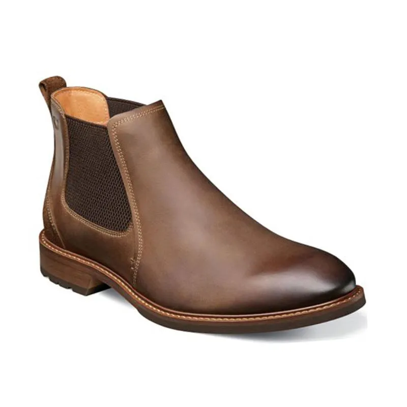 Daily Commute Men's Lodge Plain Toe Brown Crazy Horse