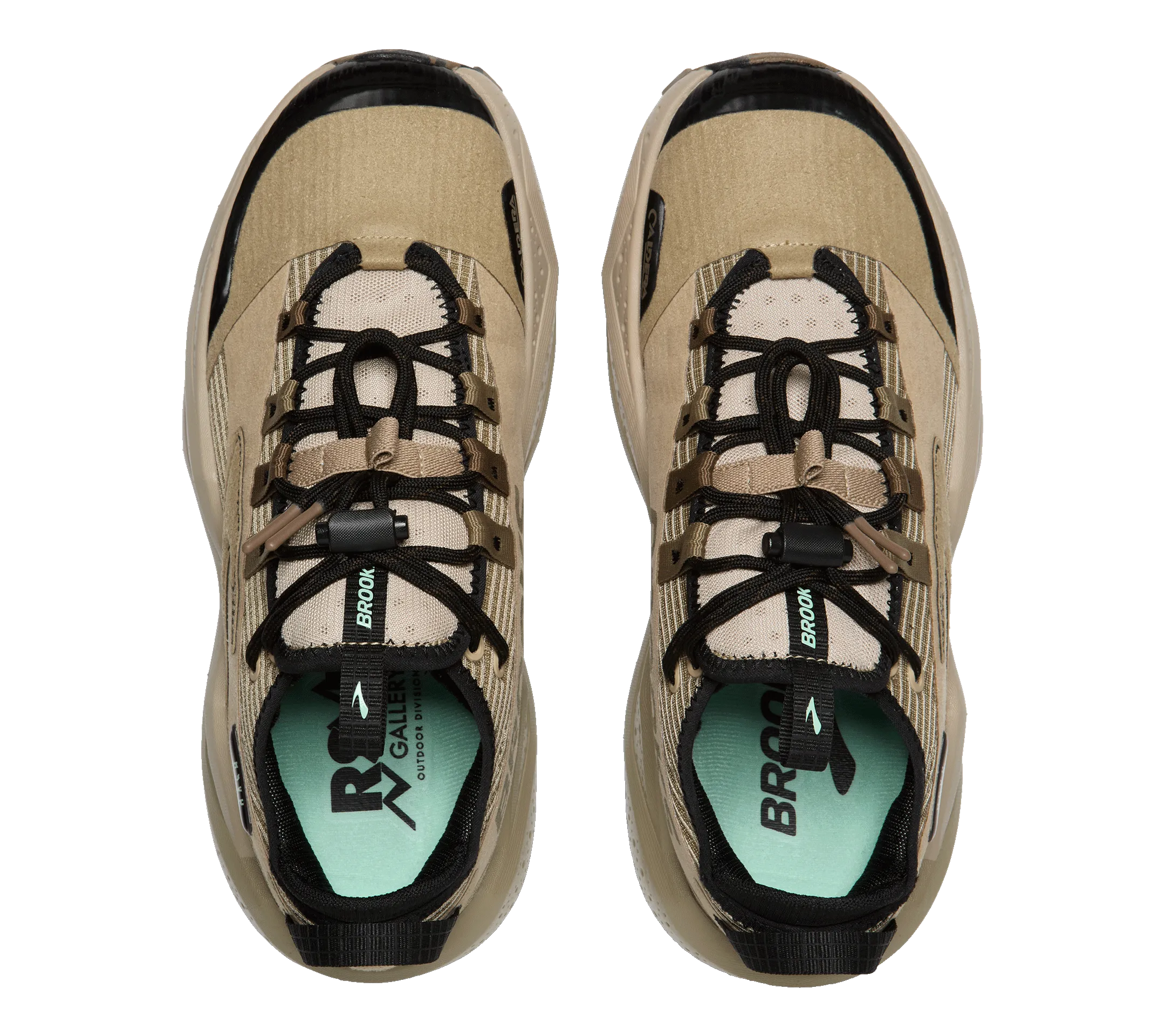 Running ergonomic RSVP Gallery x Brooks Caldera 8