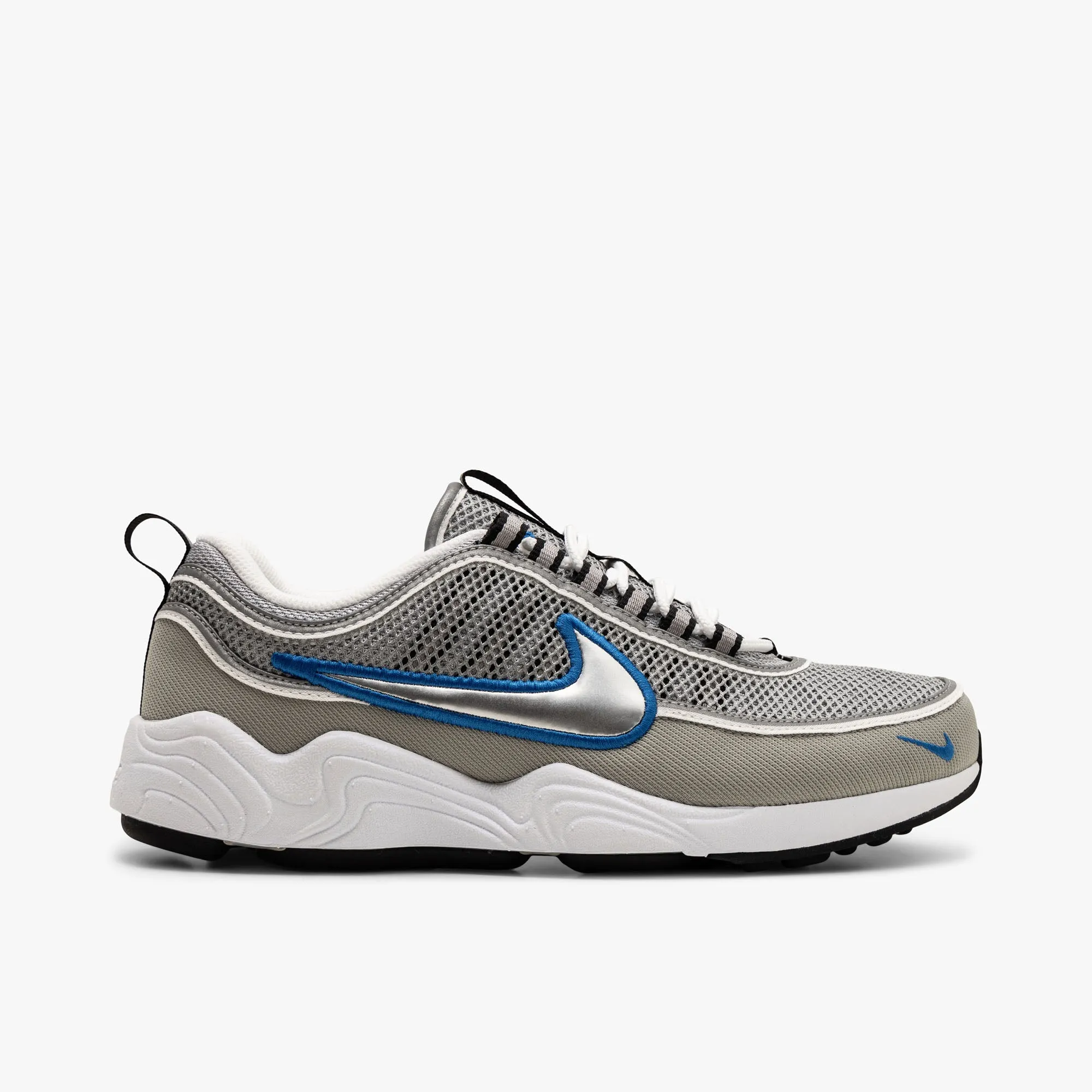 Nike Air Zoom Spiridon SP Metallic Silver / Signal Blue Stylish Appearance Sport Street