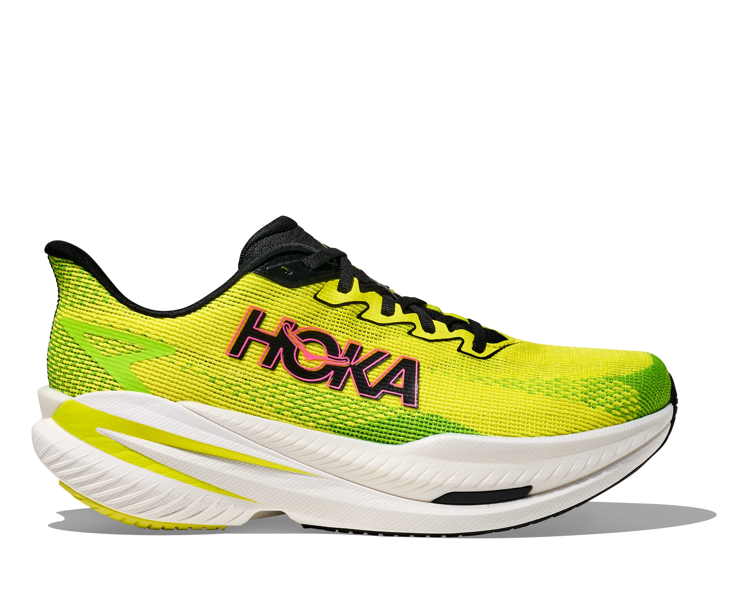 zipper MEN'S MACH X 3 - D - NEON HOKA CITRUS/NEON LIME