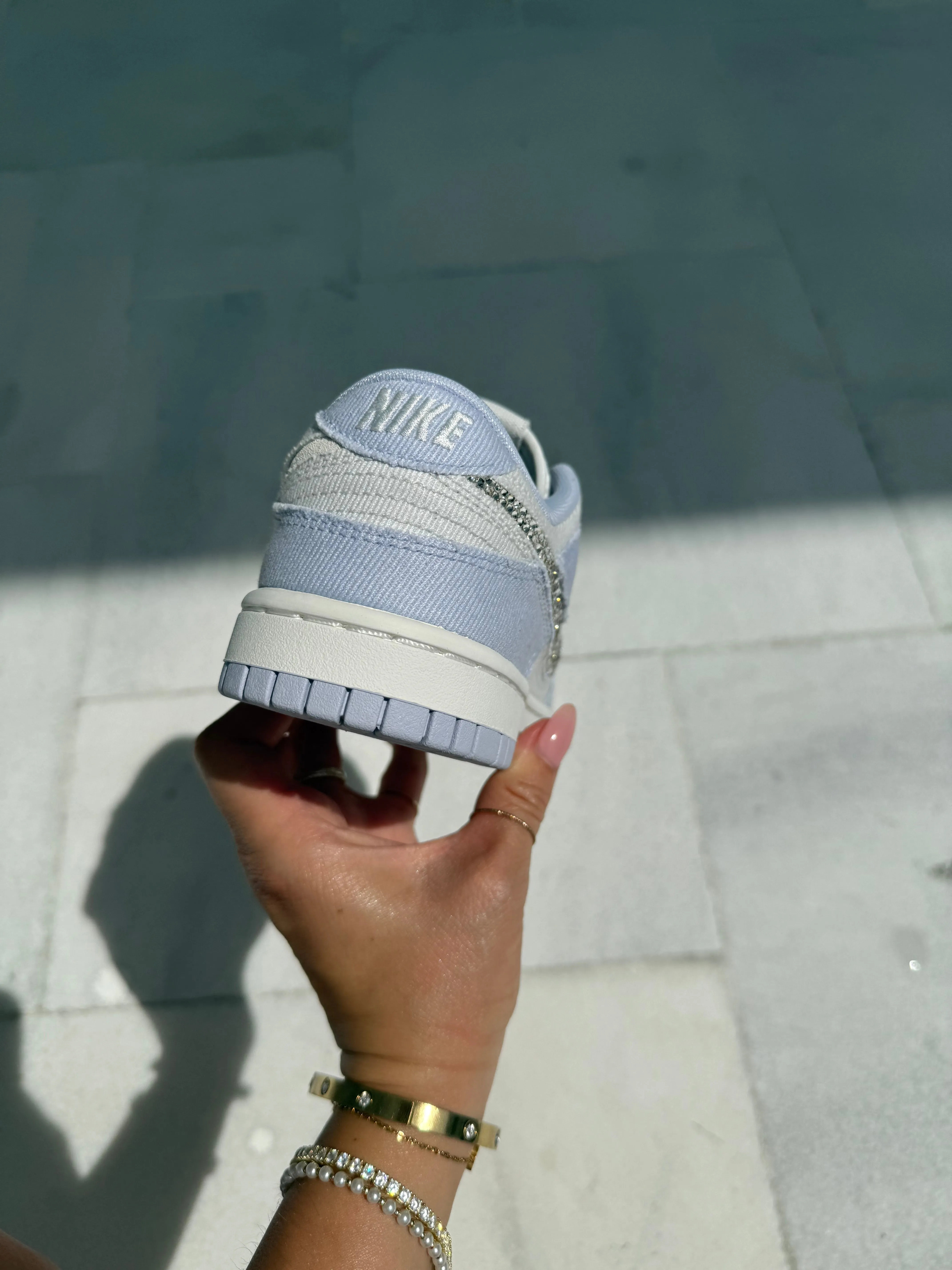 Functional Fit Skill Hike Denim Swarovski Womens Nike Dunk Shoes