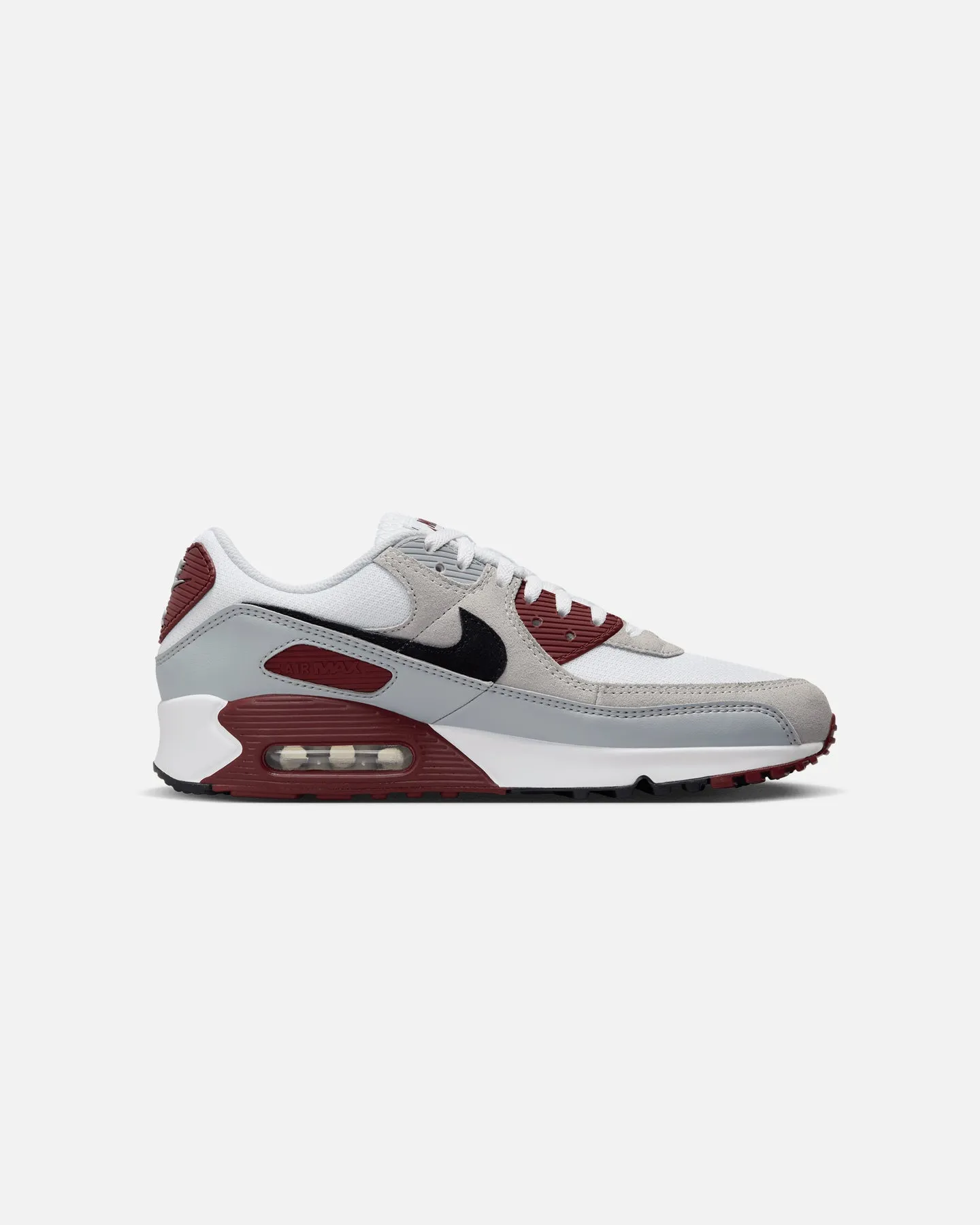 Nike Air Max 90 White/Black-Dark Team Red Lake Step