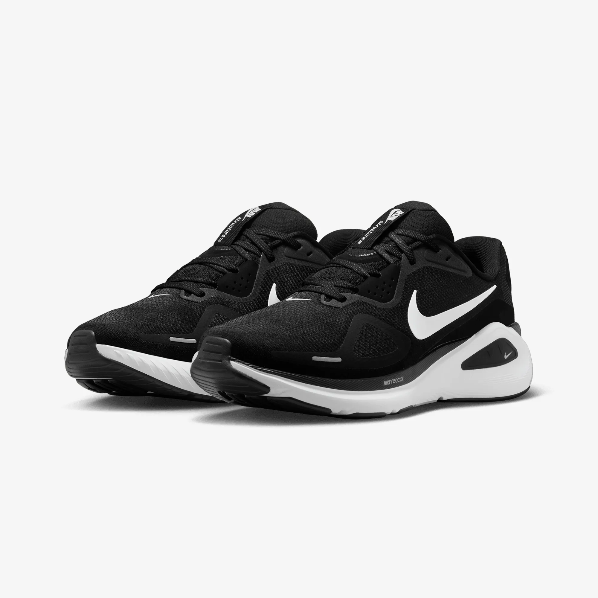 Nike | STRUCTURE 26 { BLACK/WHITE-COOL GREY-METALLIC SILVER long lasting durability