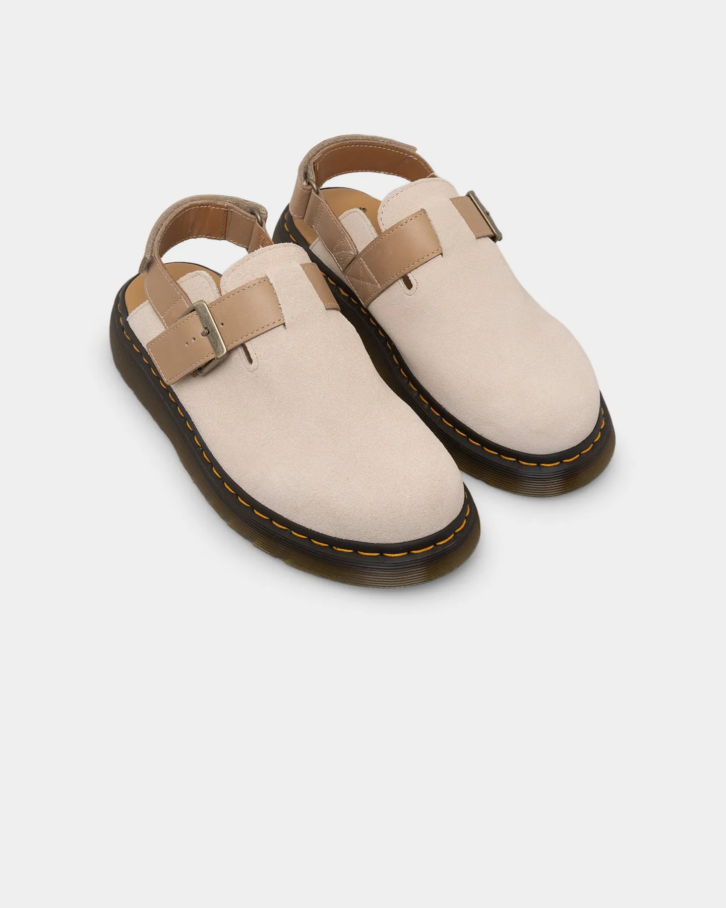 Quick Flex Anti Odor Busy Professionals Dr Marten Jorge II Sling Back Sandal Parchment Beige