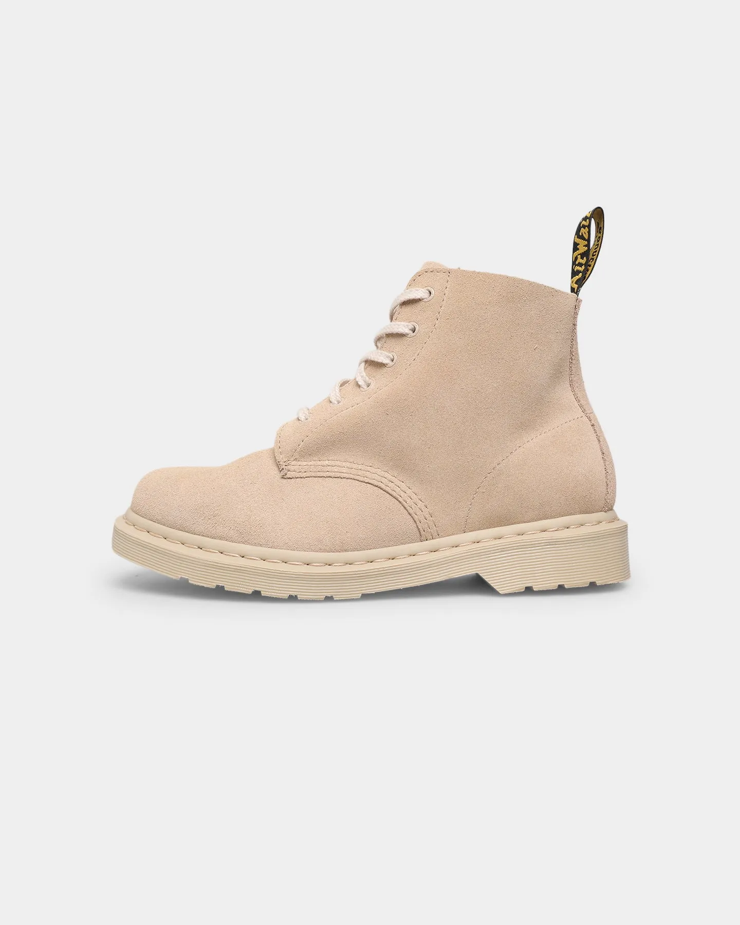Dr. Martens 101 Mono 6 Eye Boot Sand E.H.Suede Padded Tongue