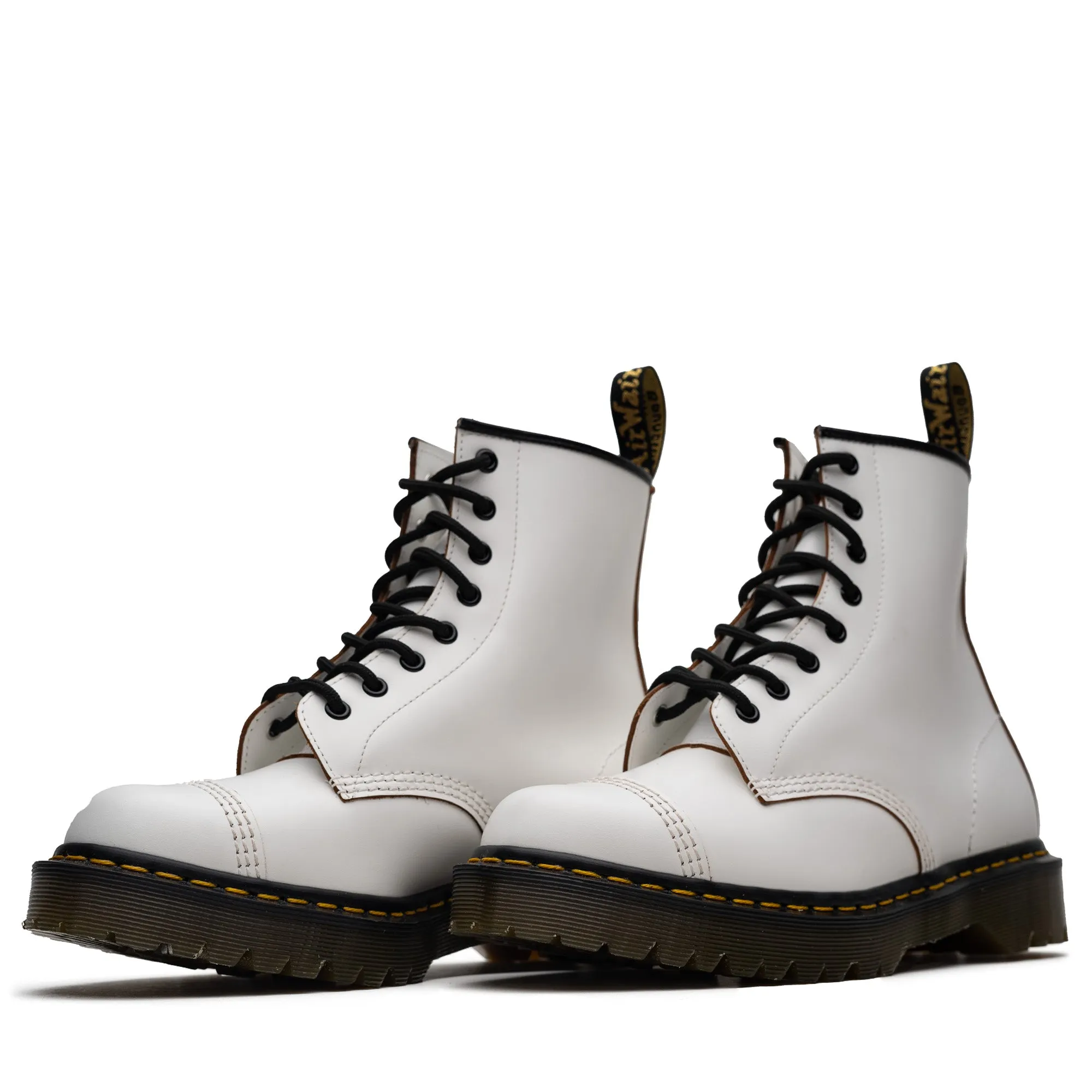 All Weather Rough Terrain Every Condition Dr. Martens 1460 Bex Toe Cap - White Quilon