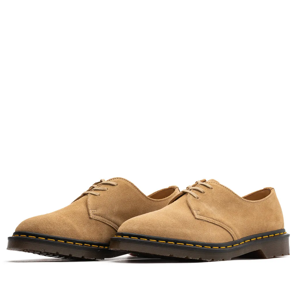Quick Drying Cold Weather Commuter Reinforced Form Weather Resistant User Dr. Martens 1461 Buck Oxford - Almond Beige