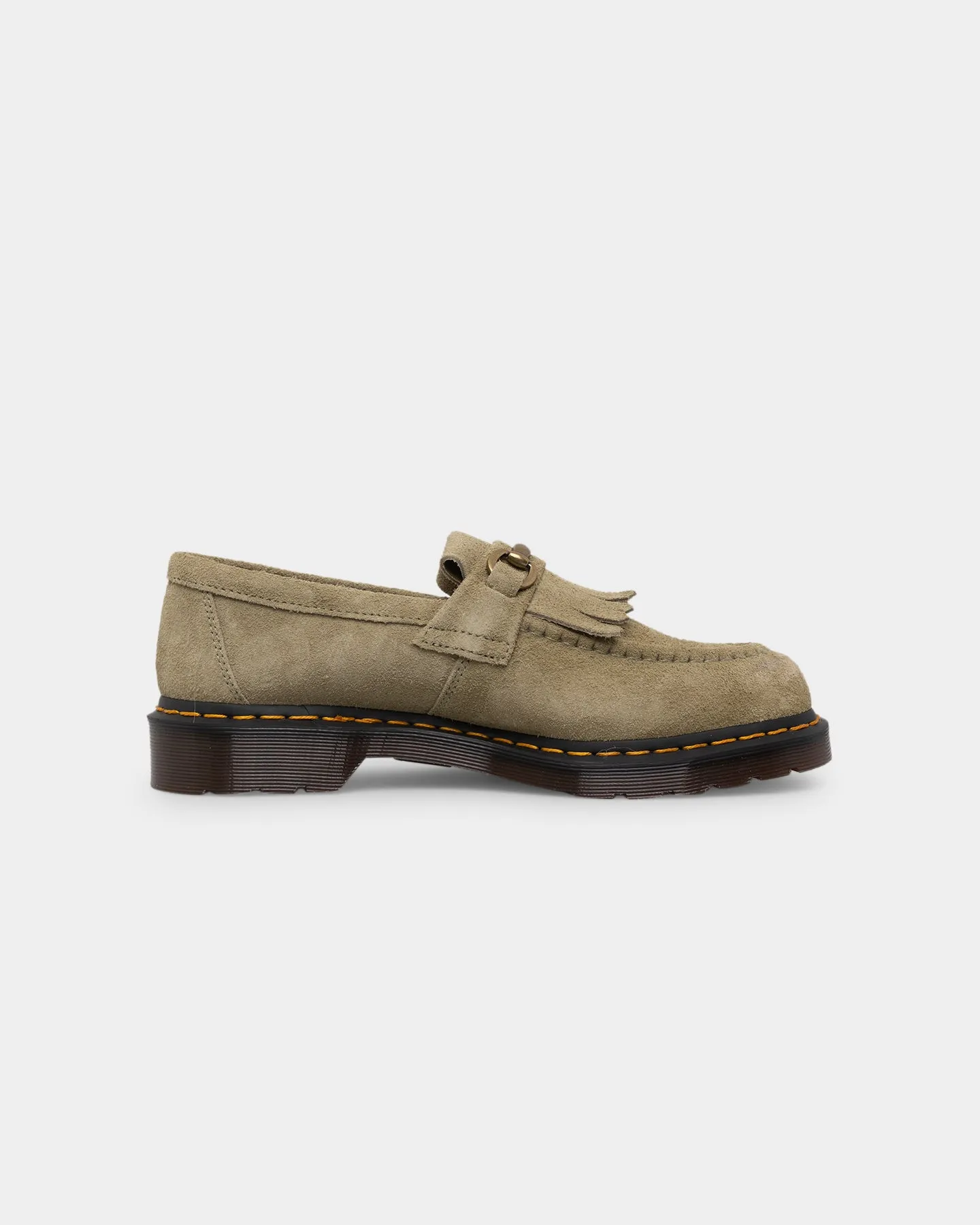 Style Base Dr Martens Adrian Snaffle Loafer Pale Olive Desert Oasis Suede