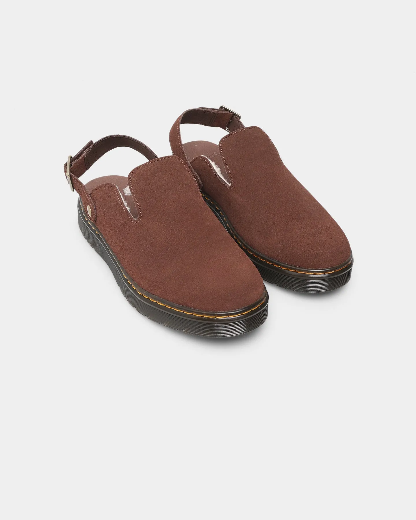 Breathable Dr. Martens Carlson Mule Dark Brown