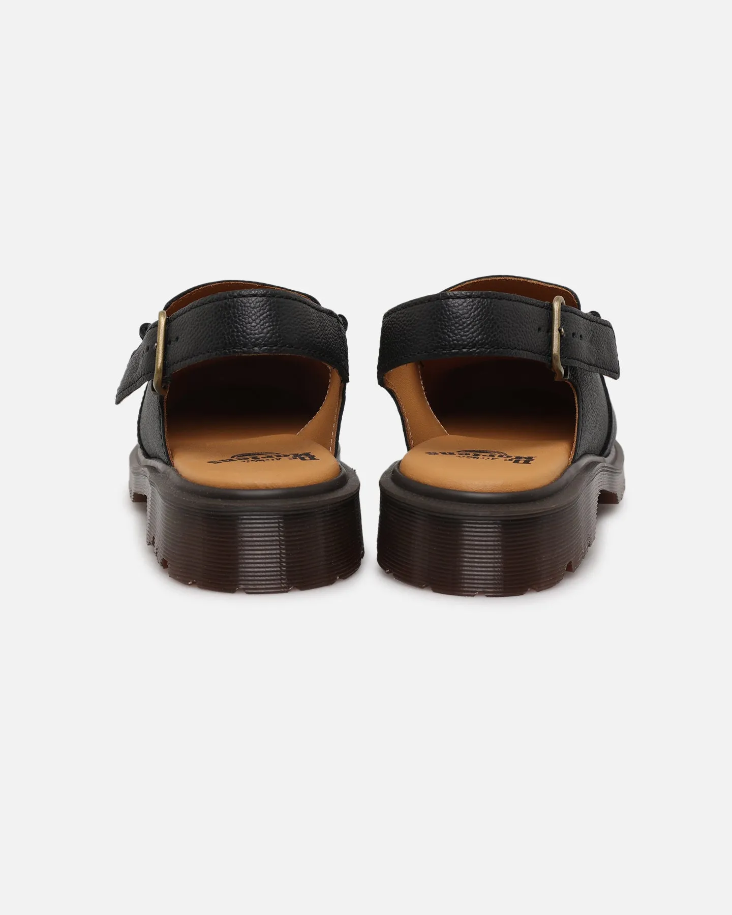 Anti Slip Groove Pattern Hard Surface Dr. Martens Penton Slingback Loafer Black