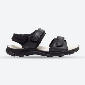 suede upper Mens Wide Fit James Leather Sandals by Tredd Well